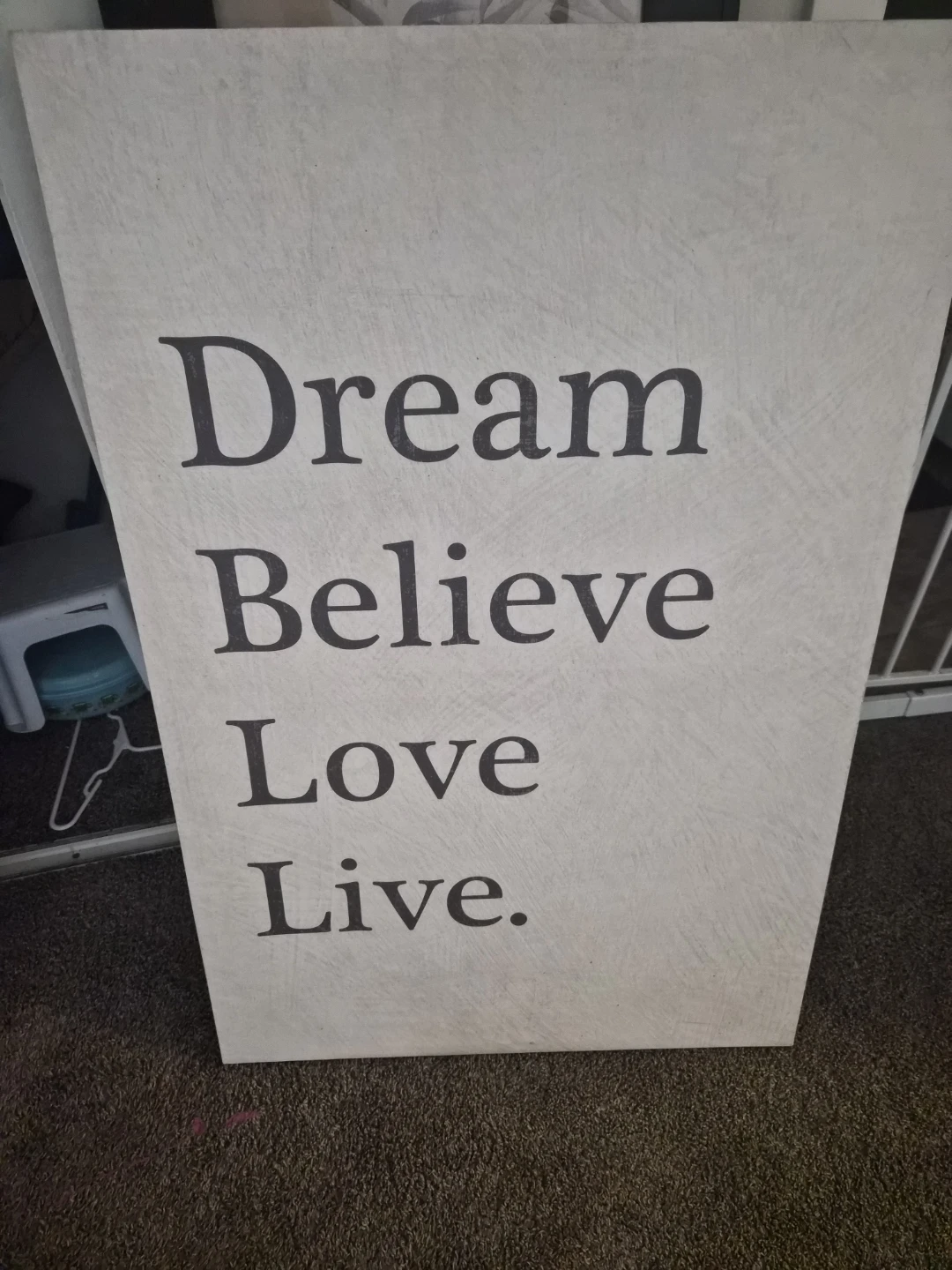 Dream Believe Love Live Wall Art