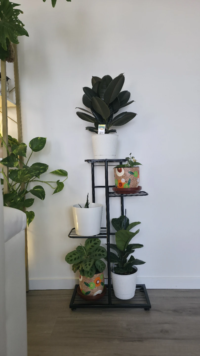 Black Metal Tiered Plant Stand - photo 2