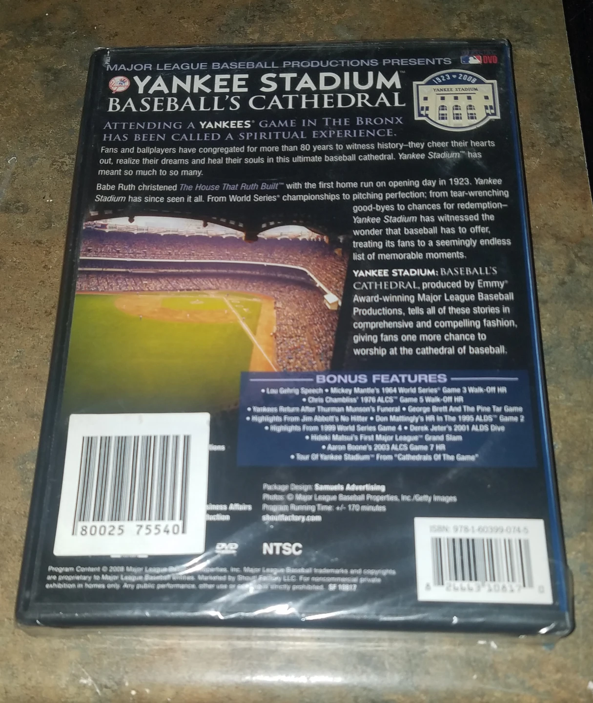 Yankee Stadium Baseballs Cathedral 2 DVD Set  Sealed Condition - photo 2