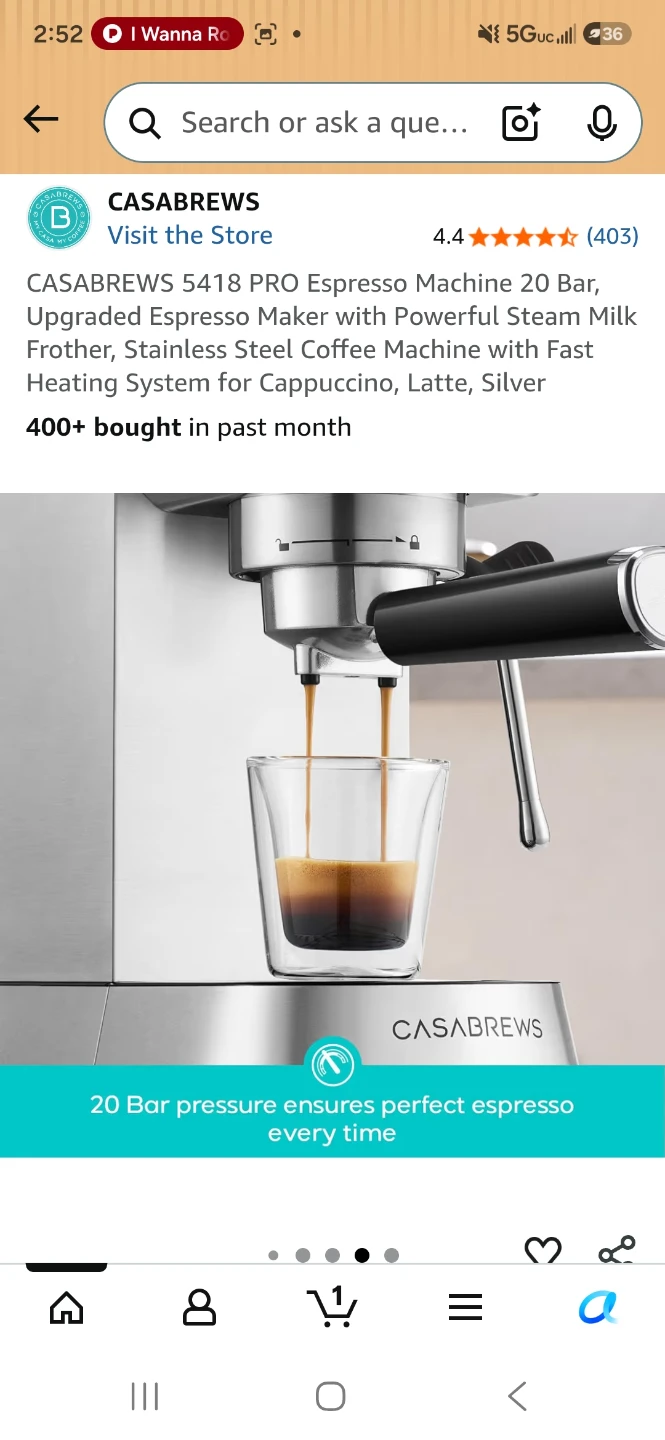 CASABREWS 5418 PRO Semi-Auto Espresso Machine - photo 5