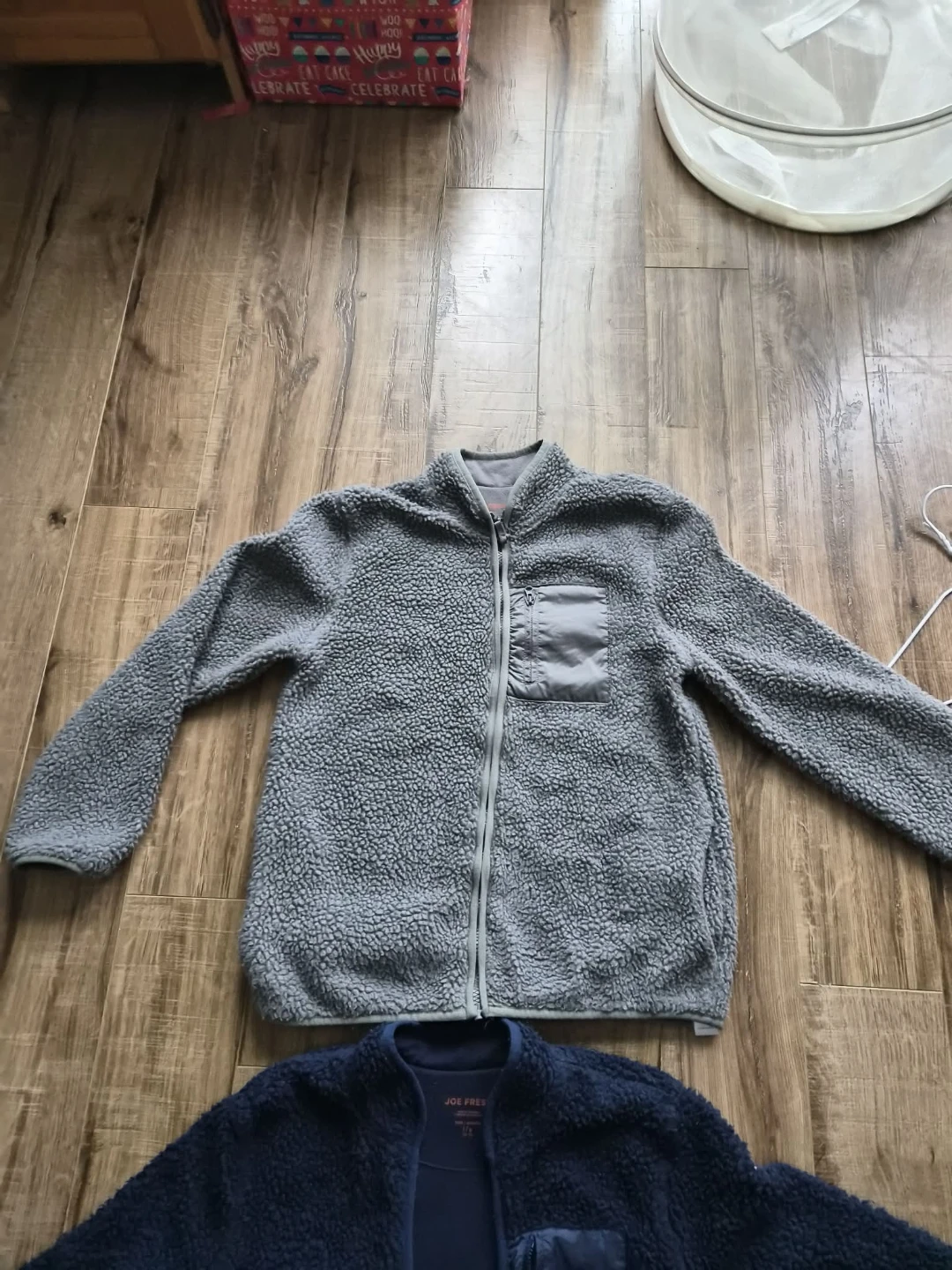 Joe Fresh Fleece  Jacket  Navy  and Gray - photo 2