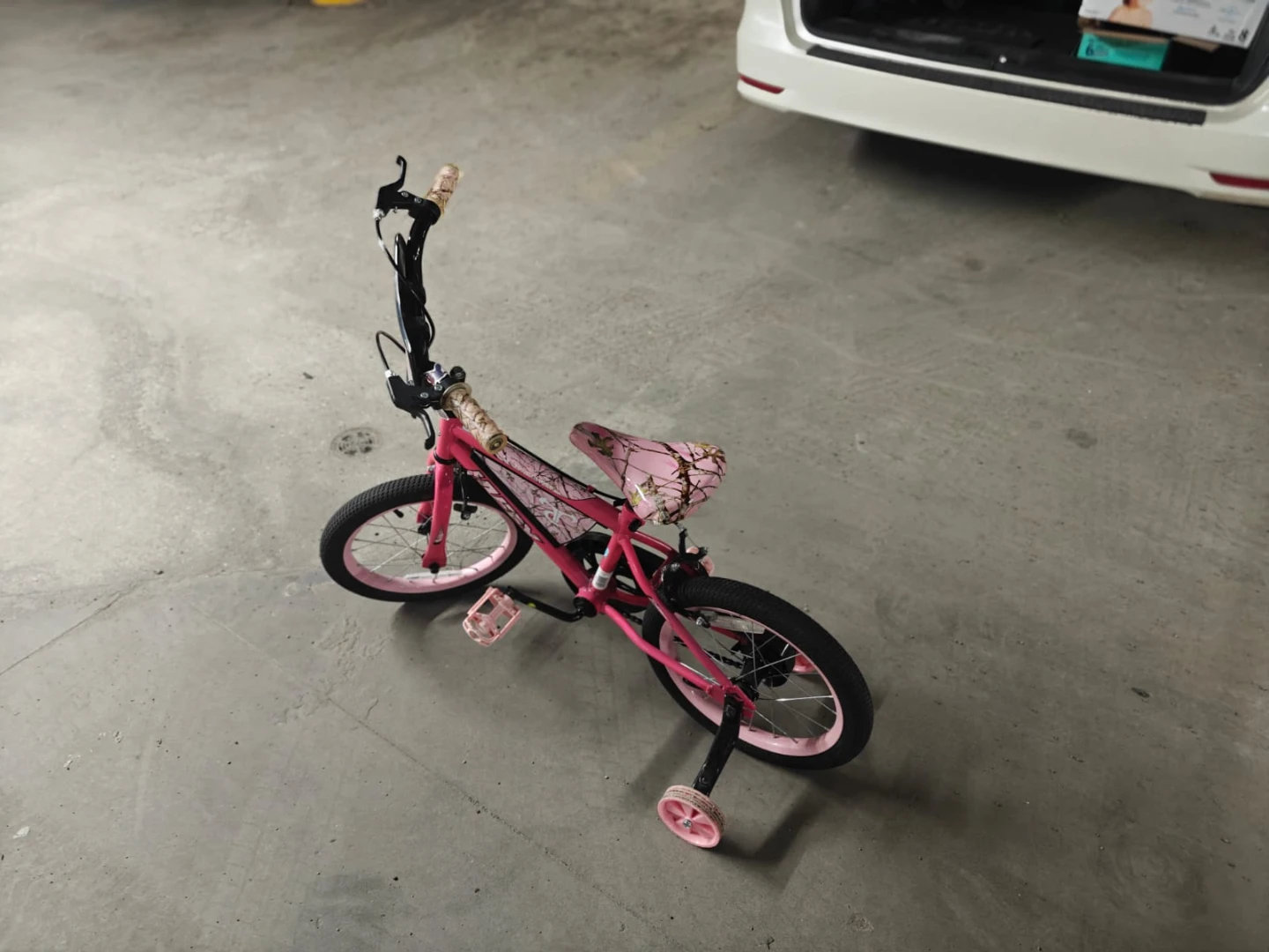 Kids Pink Bike with Training Wheels - photo 3
