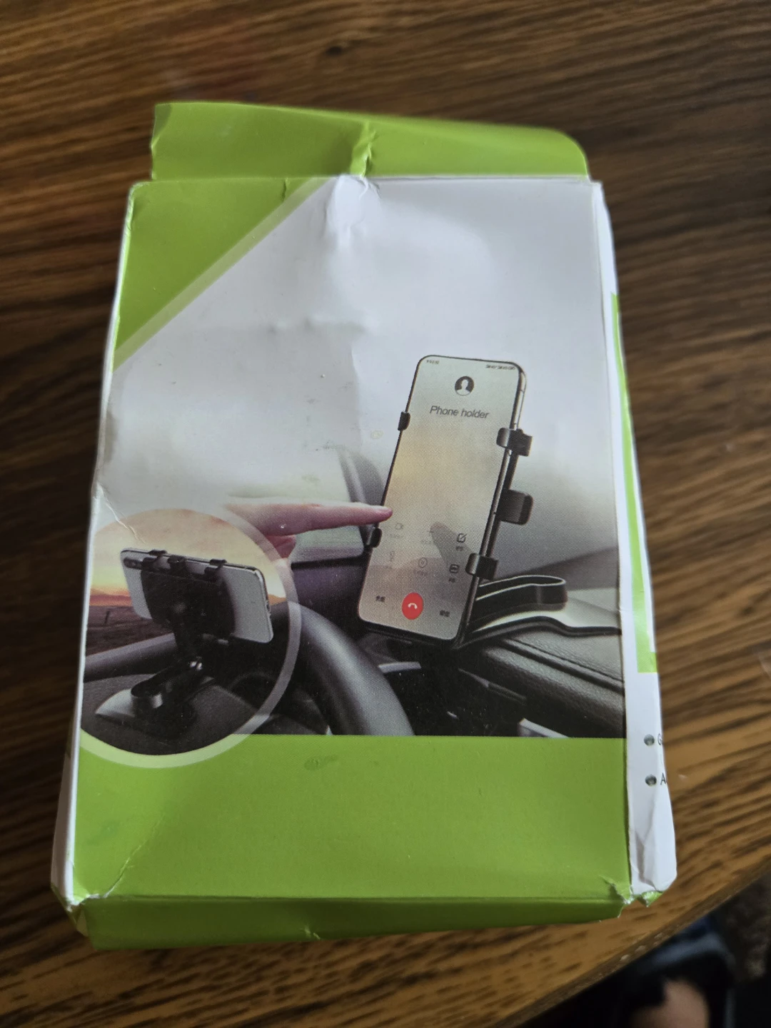 Black Cell Phone Holder with Adjustable Clamp