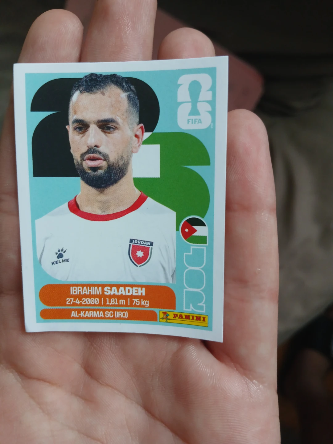 Panini FIFA Ibrahim Saadeh Sticker⚽️