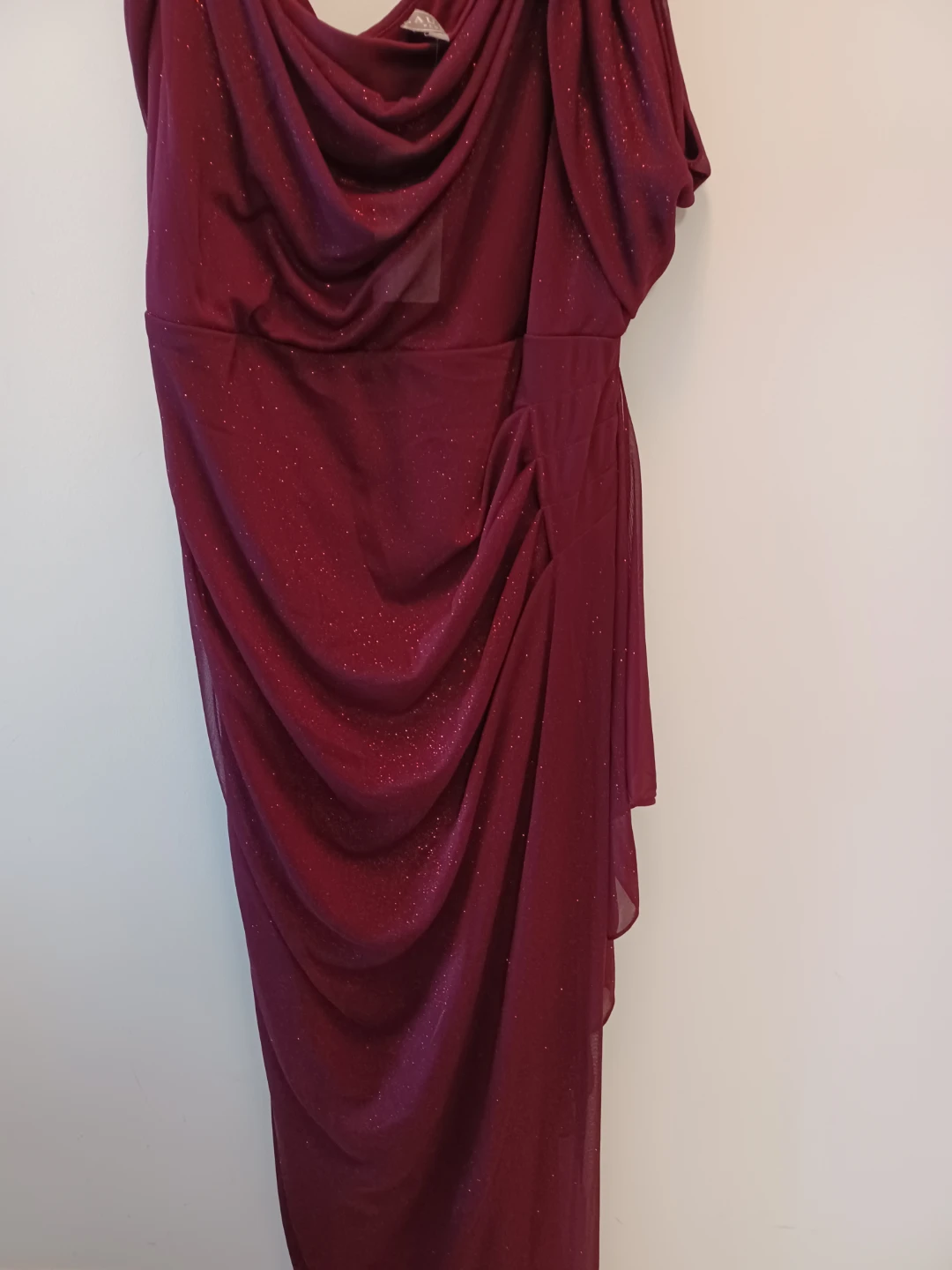 Maroon Sparkle Evening Dress - photo 3