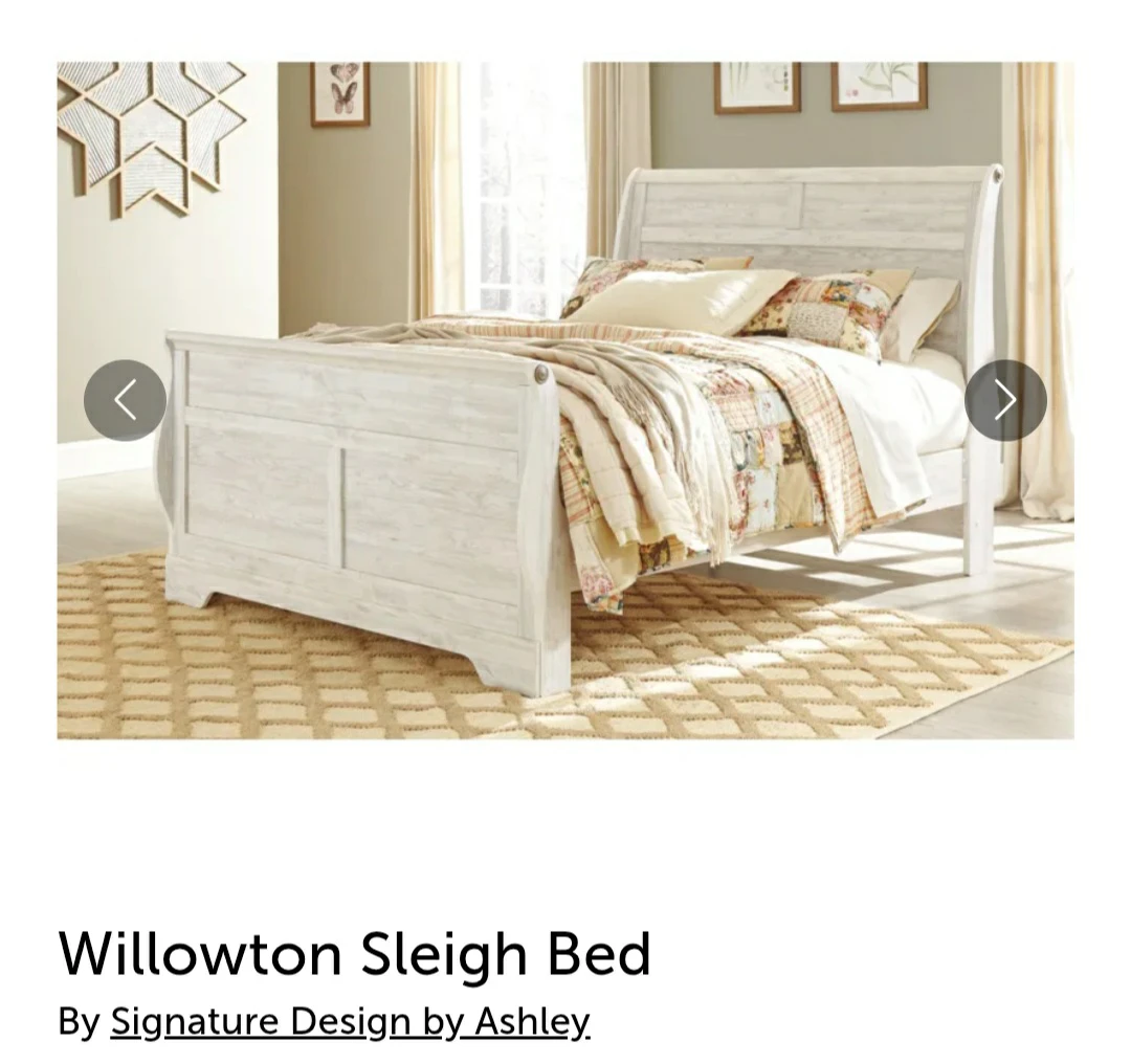 Ashley Willowton Queen Sleigh Bed - photo 3