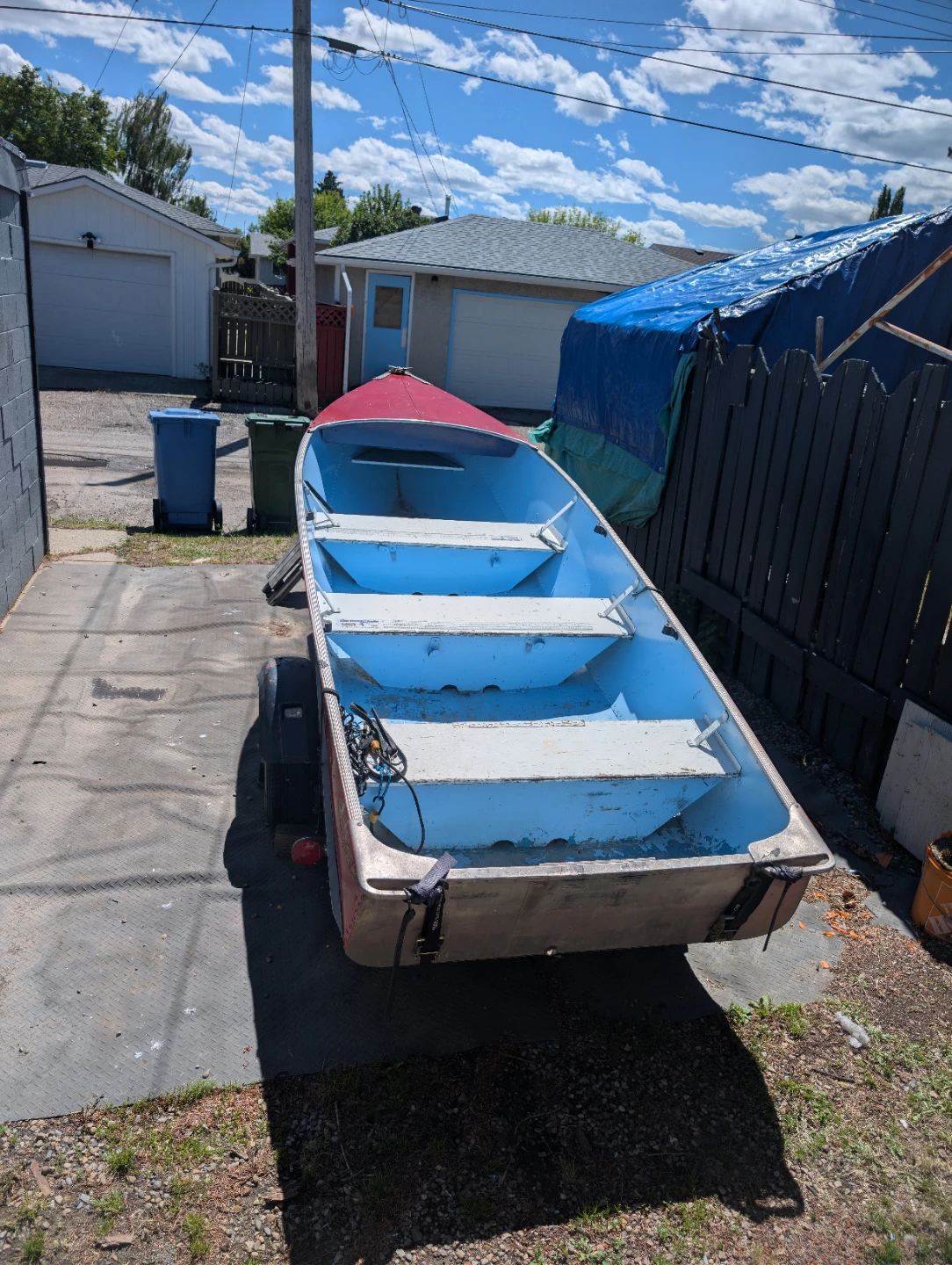 Trade,swap16' Aluminum Boat,trlr for 14' with trailer