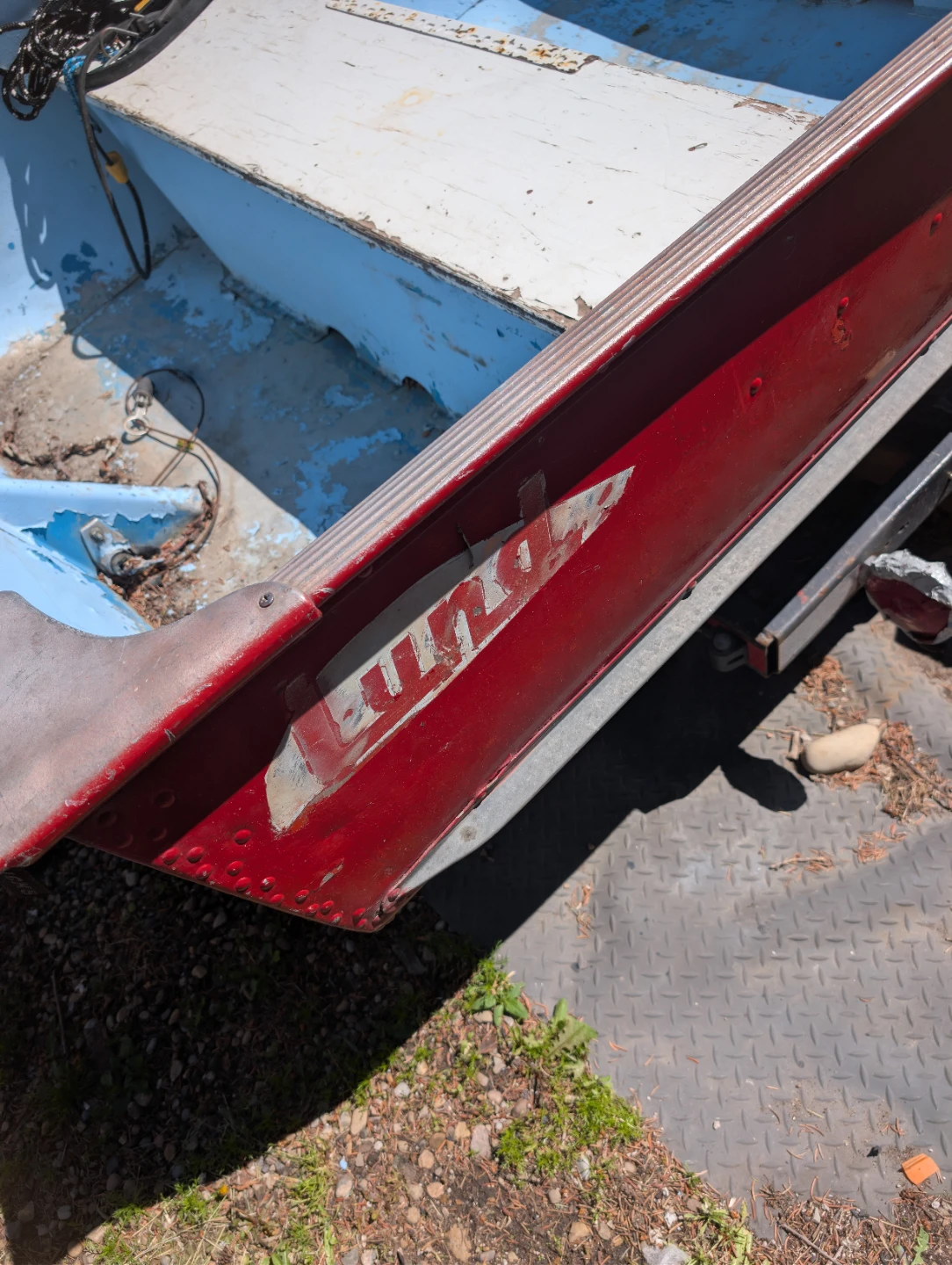 Trade,swap16' Aluminum Boat,trlr for 14' with trailer - photo 3