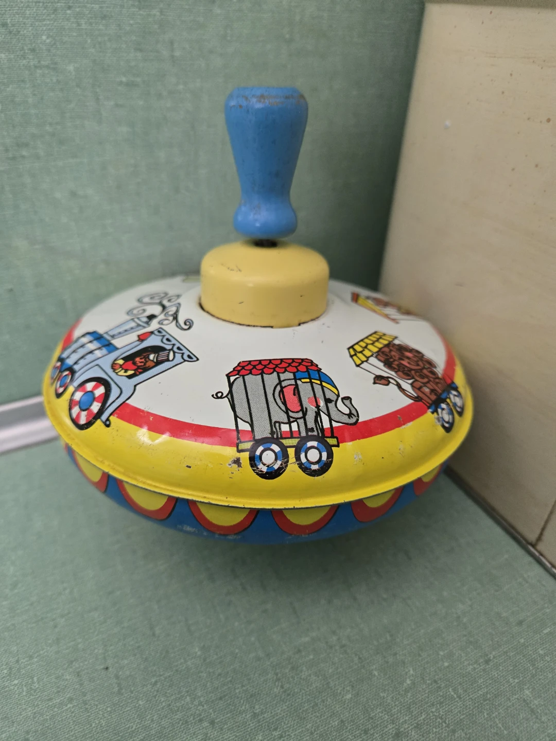Vintage Metal Spinning Top - photo 2