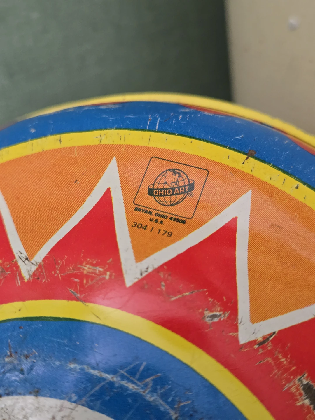 Vintage Metal Spinning Top - photo 3