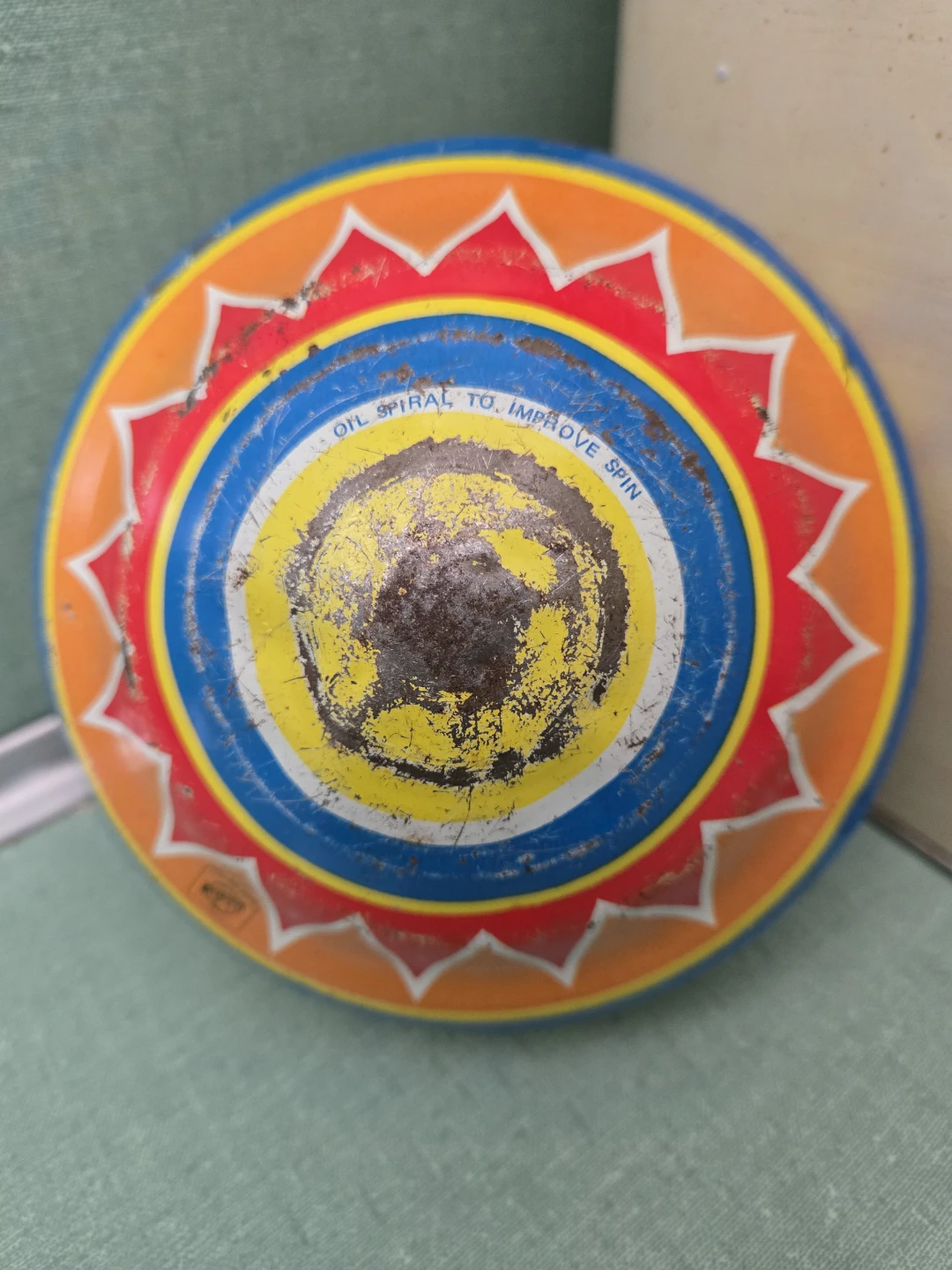 Vintage Metal Spinning Top - photo 5