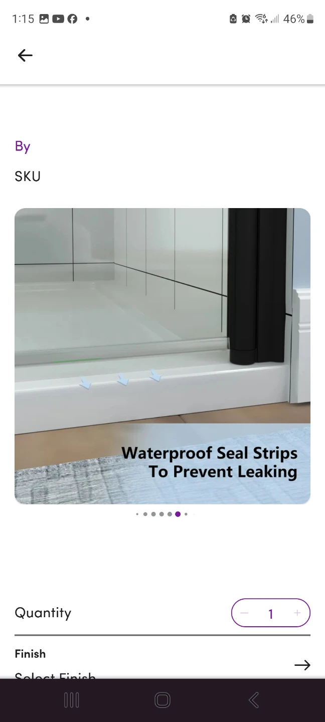 Silver 24-25 3/8 in. W x 72 in. Frameless Glass Shower Door - photo 3