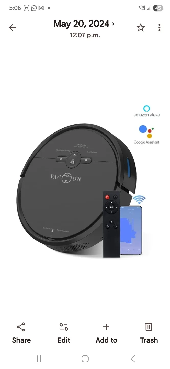 VAC.ON Intelligent Robot Cleaner