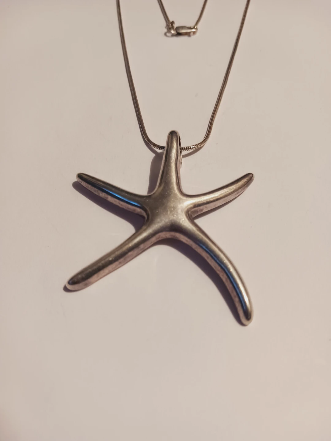 Sterling Silver 925 Starfish Pendant with Necklace - photo 4