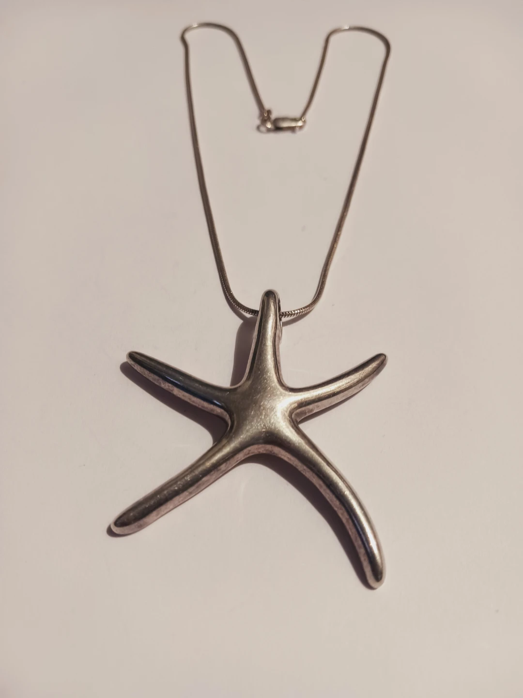 Sterling Silver 925 Starfish Pendant with Necklace - photo 5