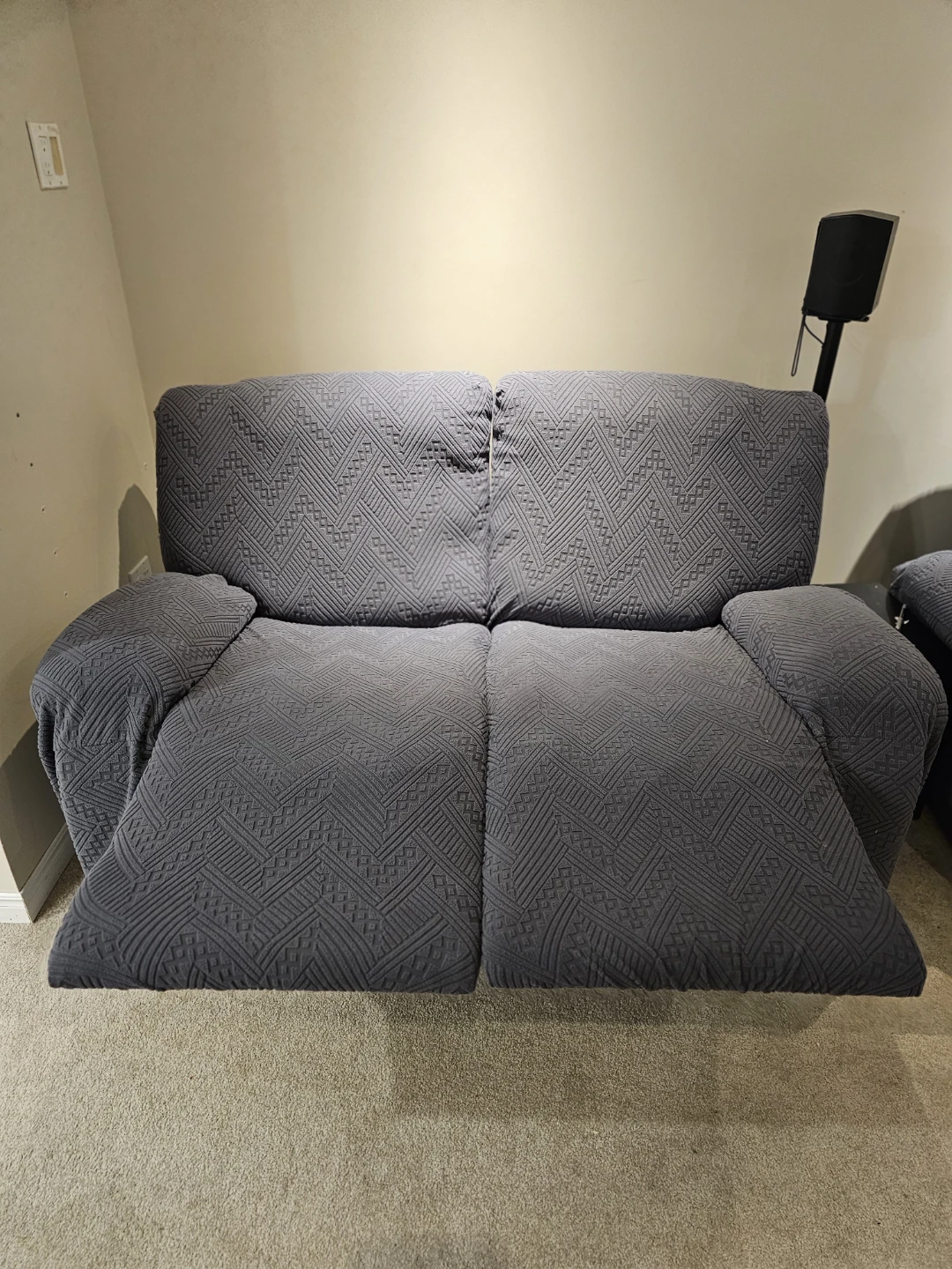 Dual reclining loveseat with cover - photo 3