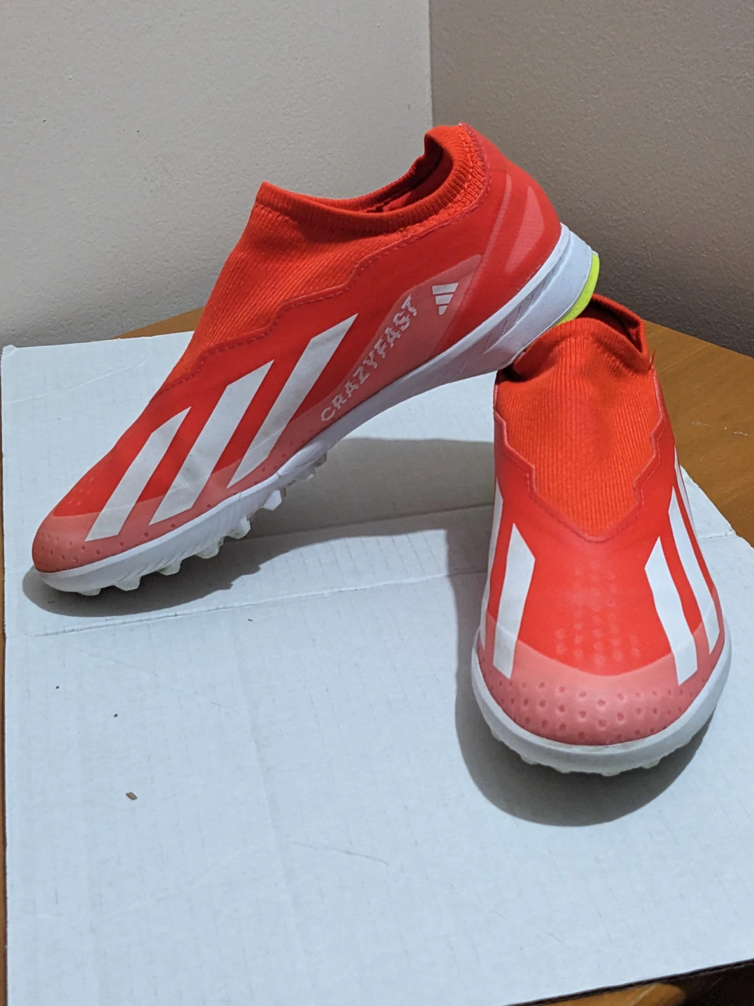 Adidas Predator Freak+ TF Soccer Cleats - Orange/White - photo 5