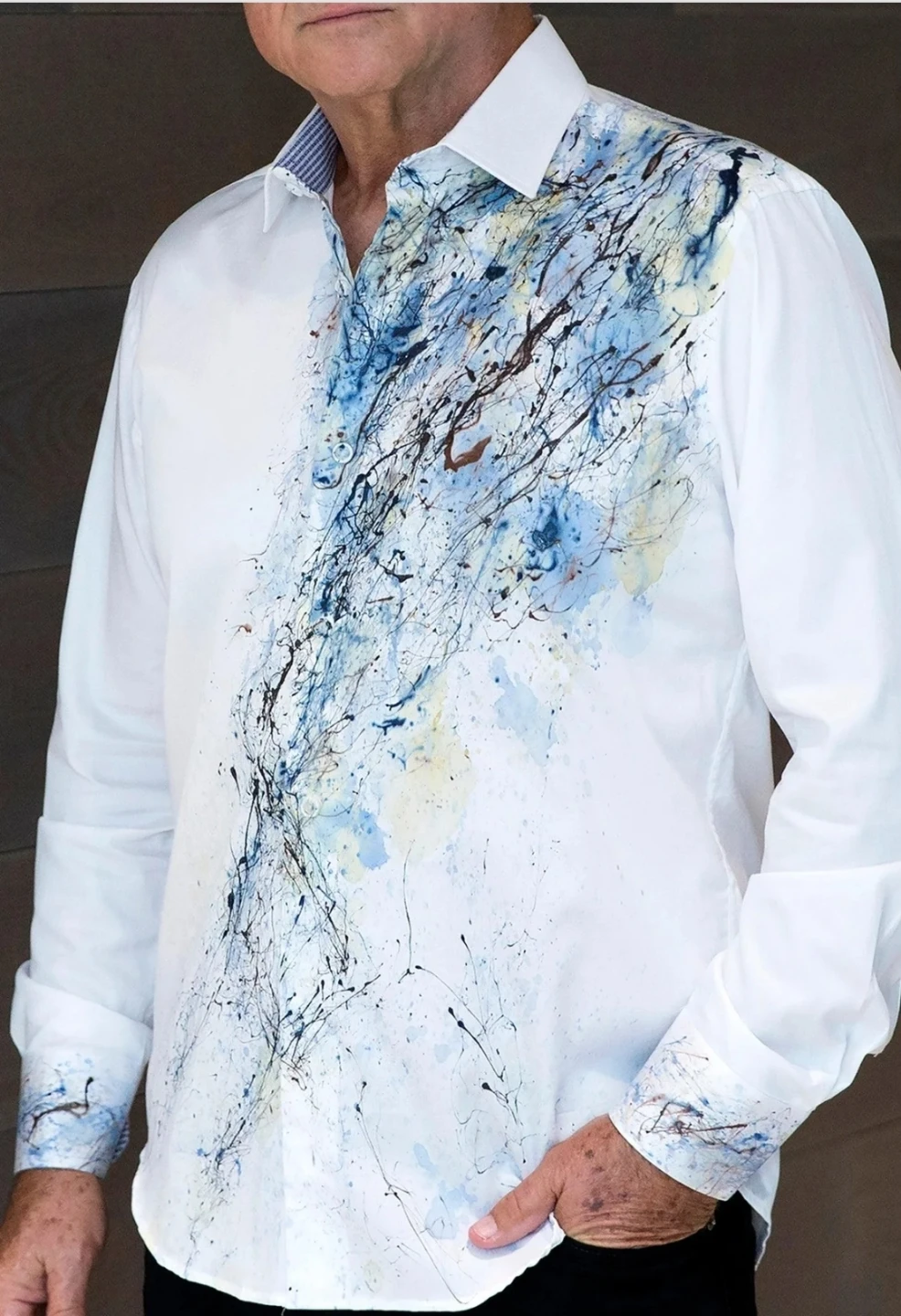 Marcello Men's Dress Shirt, Unique and Bold!