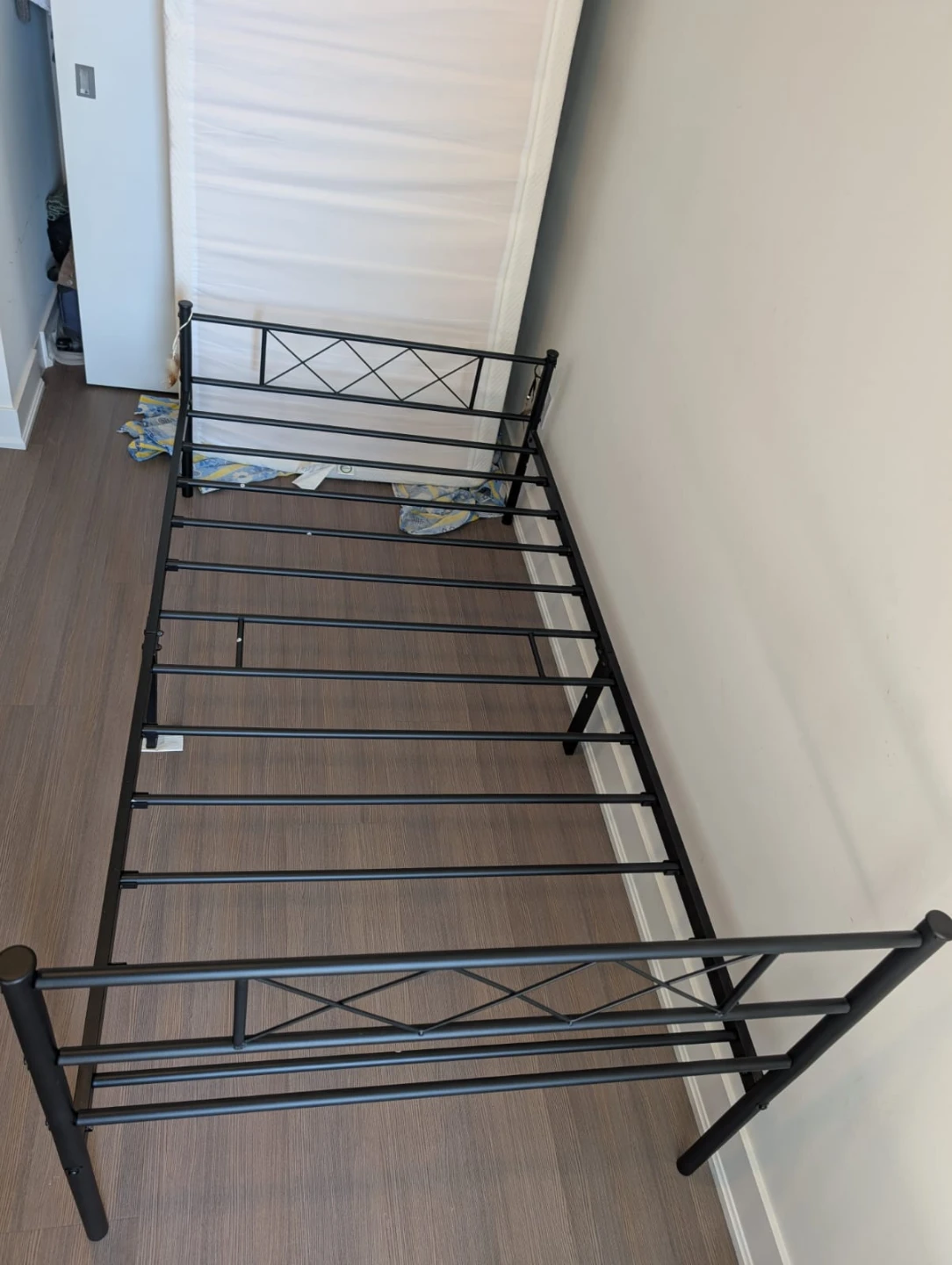 Twin Bed frame with mattress