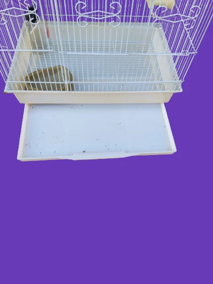 White Bird Cage with Accessories - photo 2