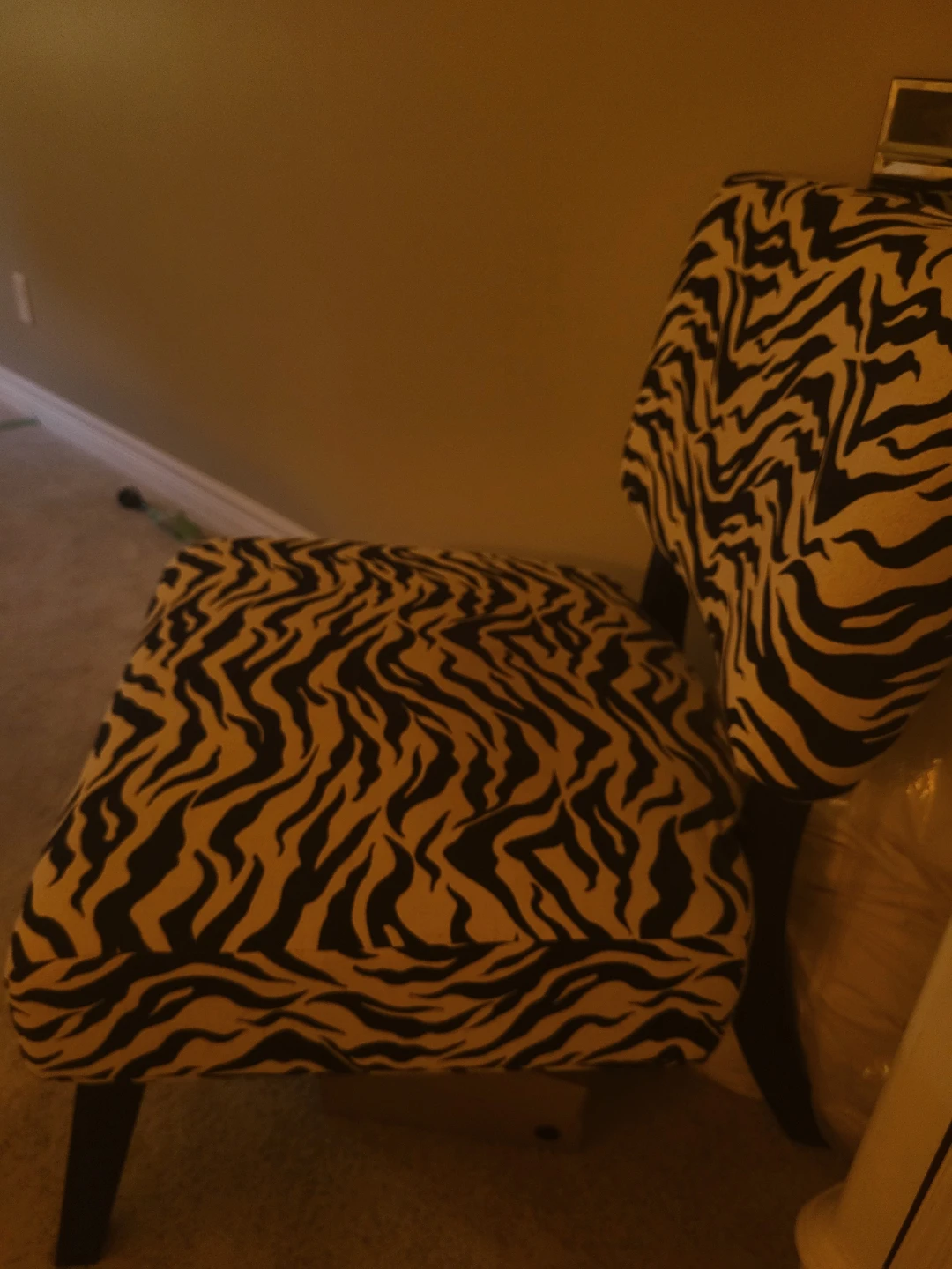 Zebra Print Accent Chair