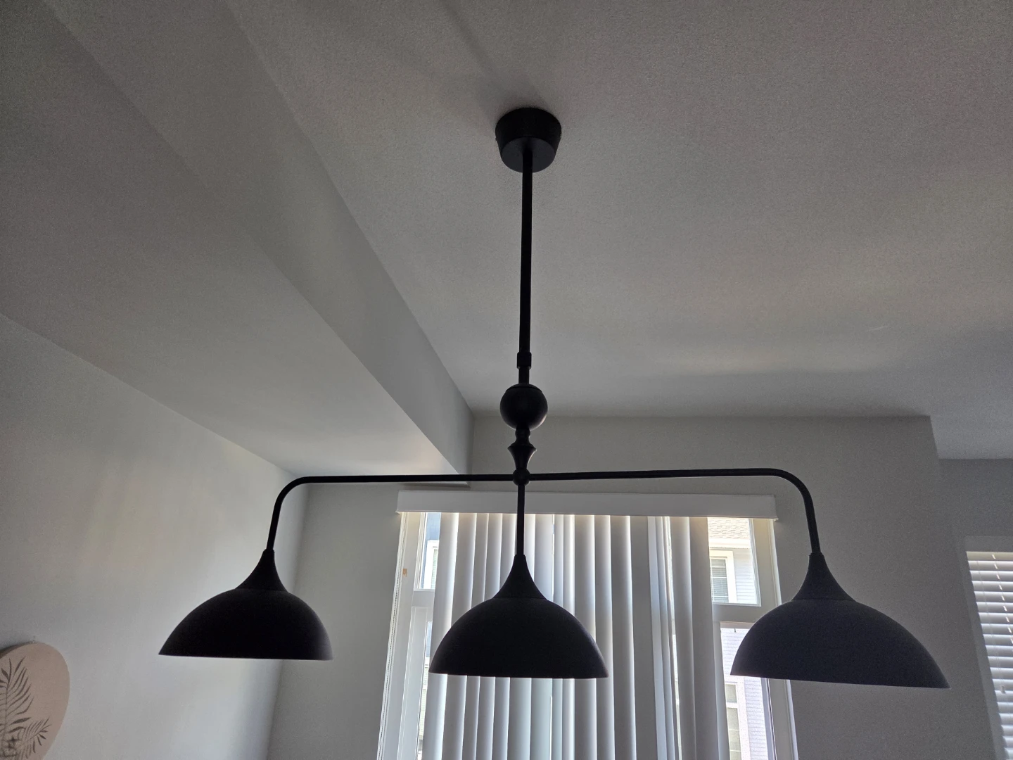Black 3-Light Pendant Chandelier