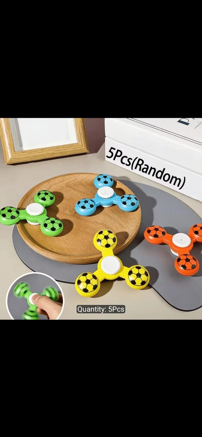 5 Pack Football Spinner Toys - photo 3