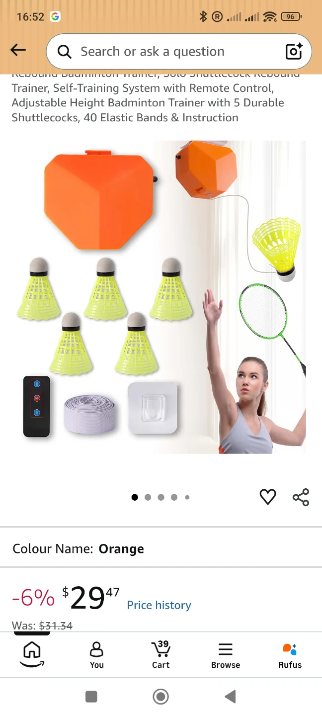Shaushing Badminton Rebound Trainer - photo 2