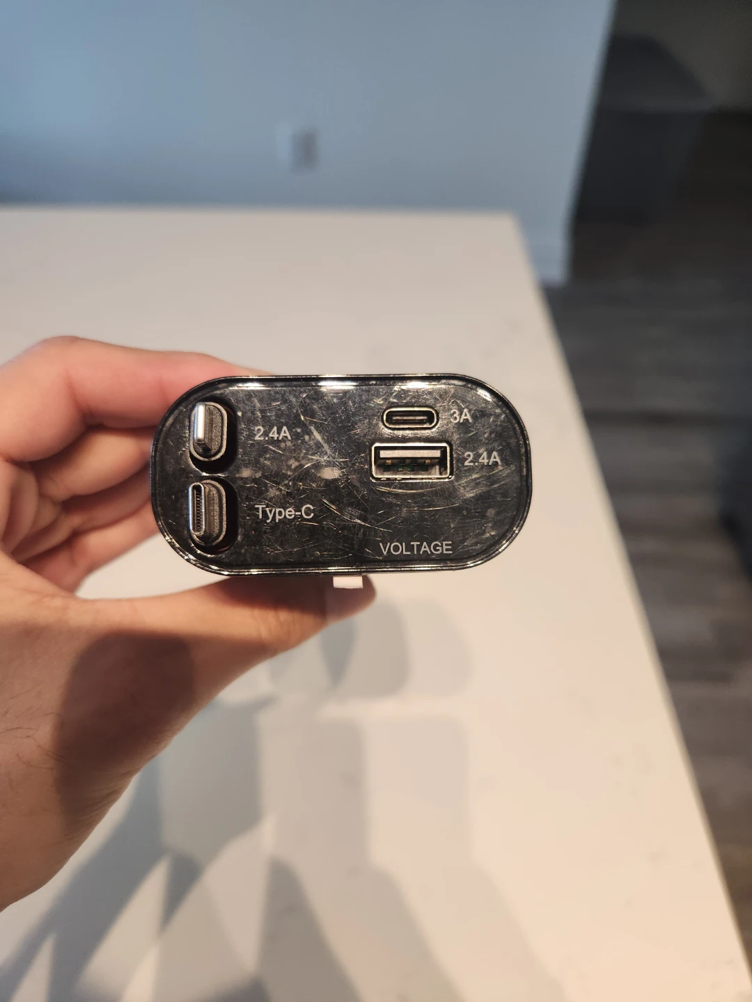 Car Charger with USB-C and USB-A Ports