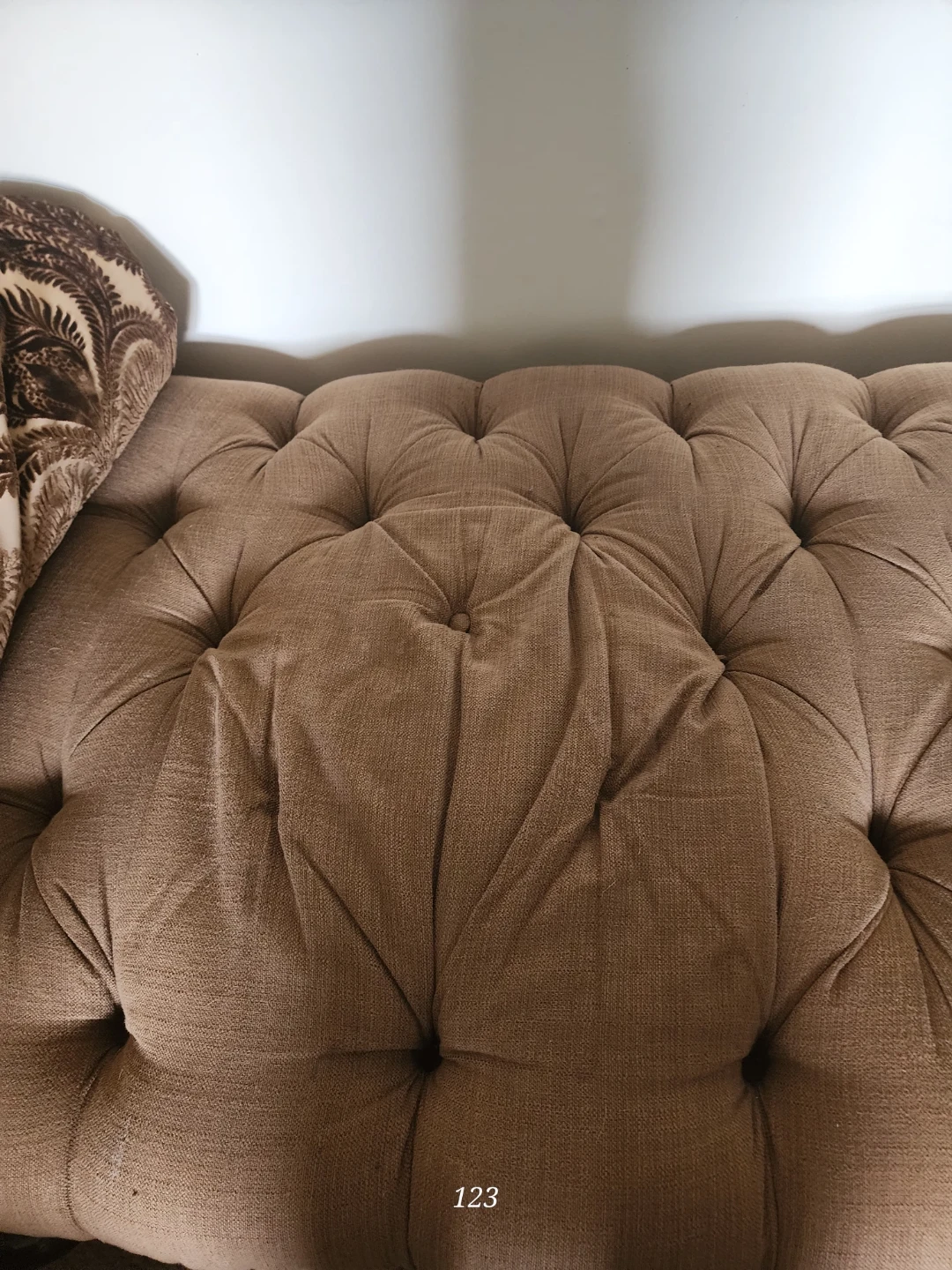 Tufted Chaise Lounge with Bolster Pillows - photo 4