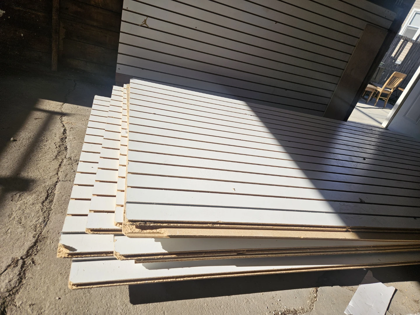 White Slatwall Panels