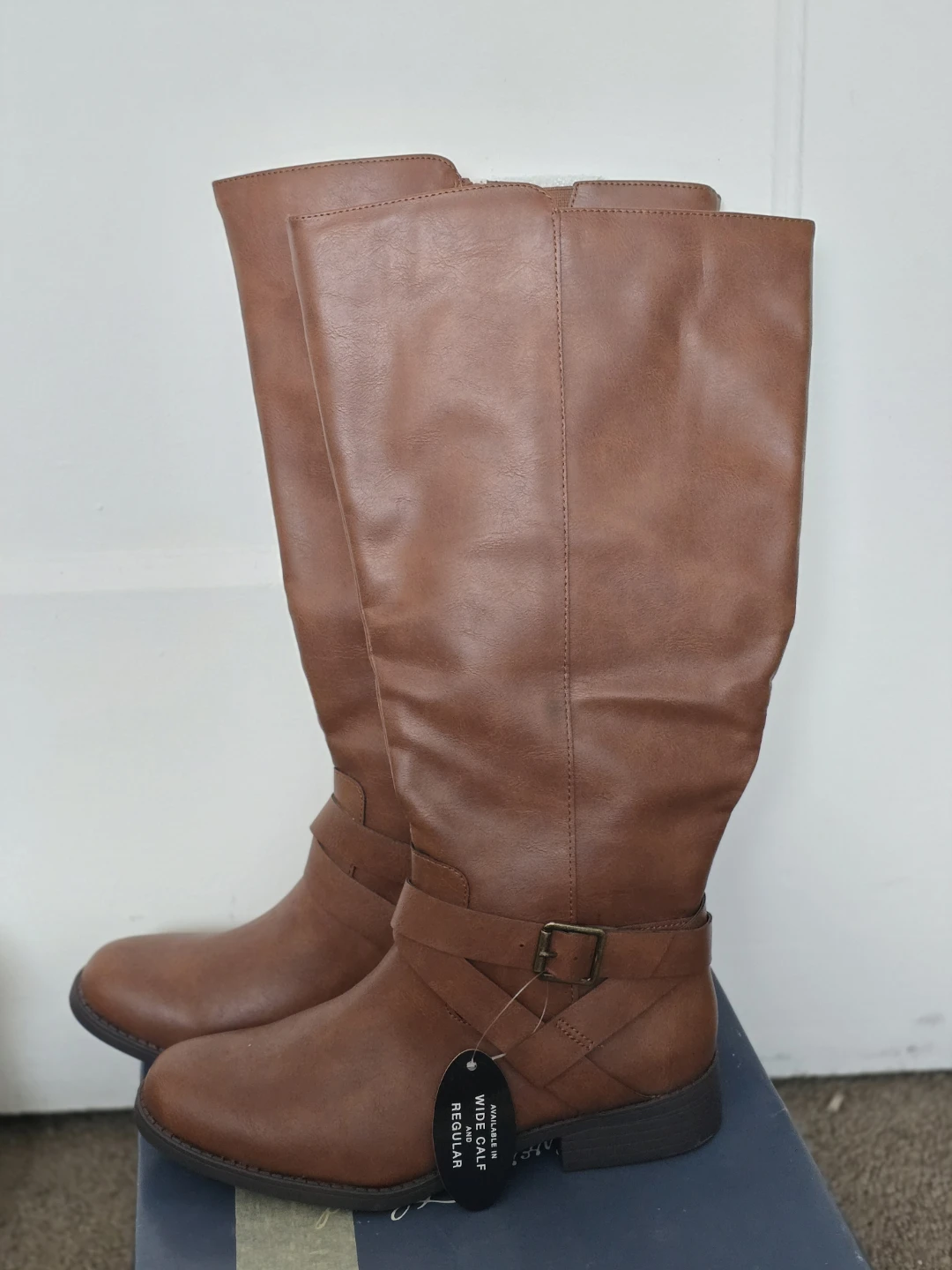 Brown Riding Boots - Size 7.5 Wide Calf - photo 2