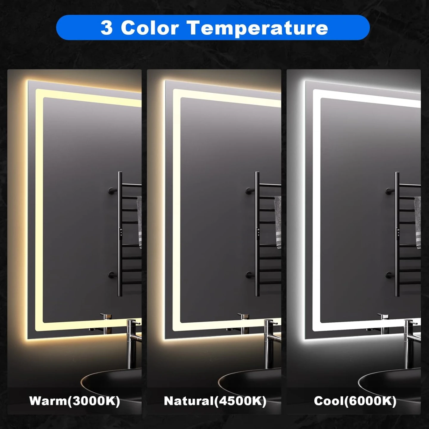 35"x25" LED Bathroom Mirror - photo 5