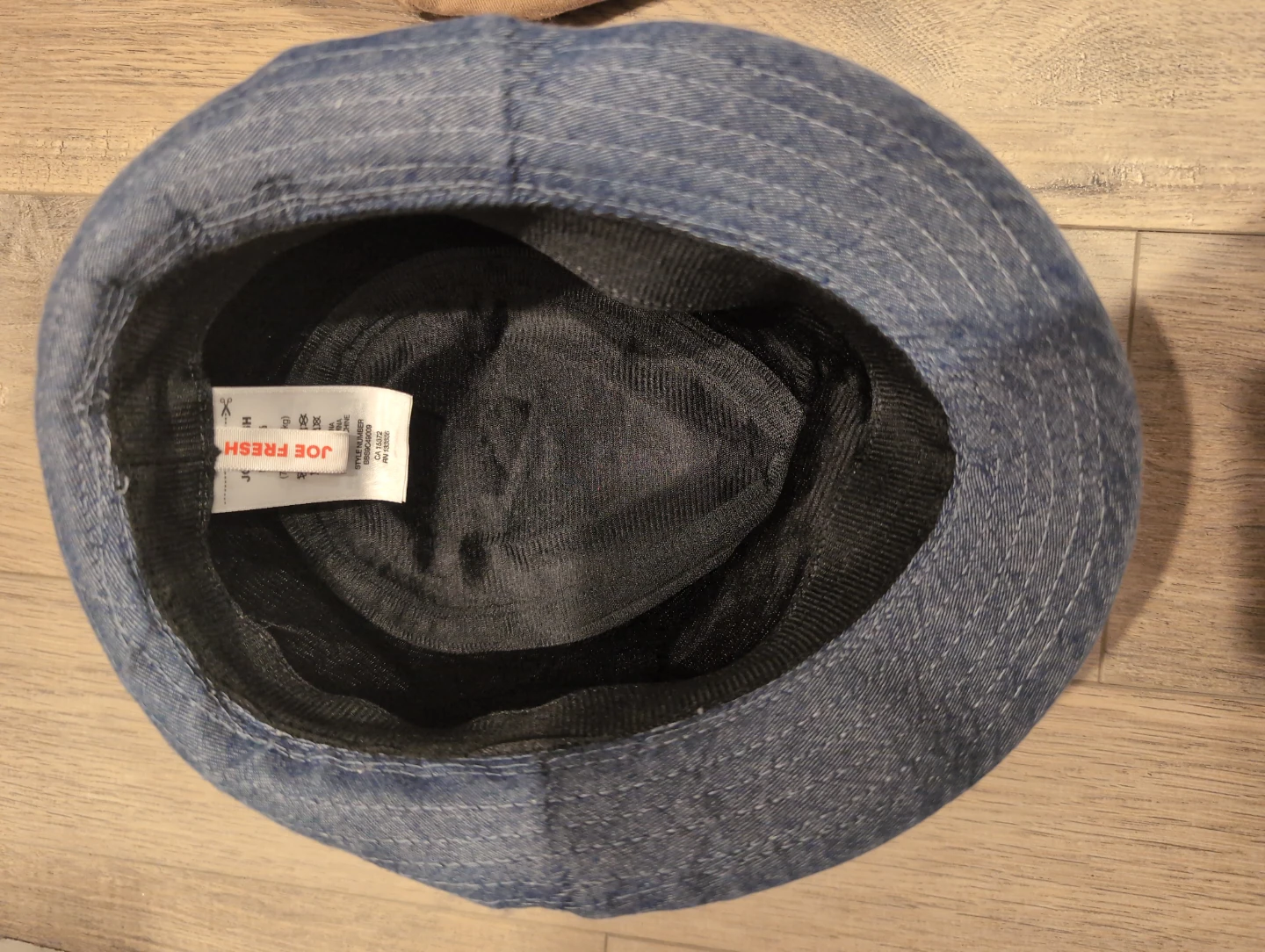 Free 0-12m Blue Denim Bucket Hat