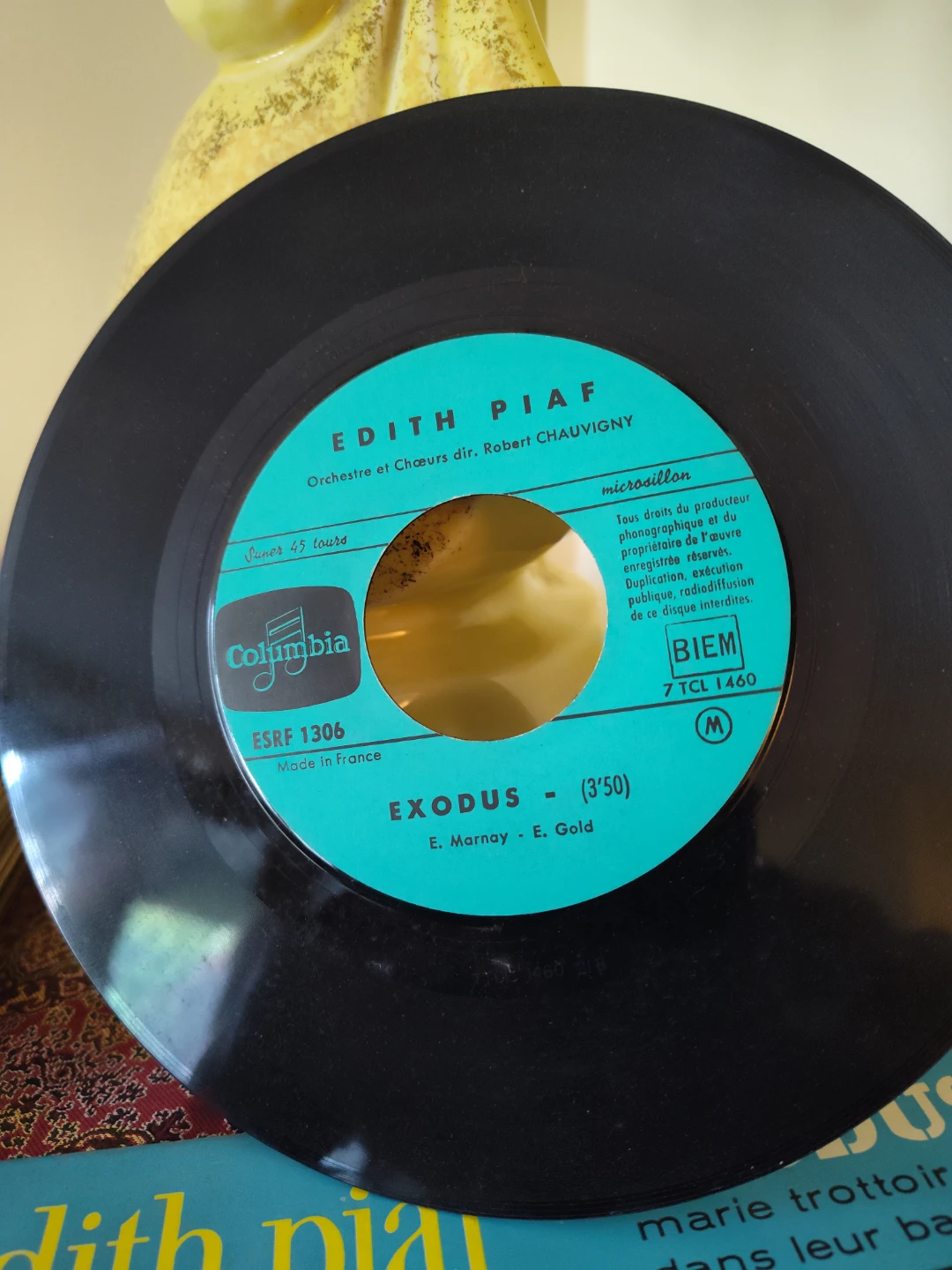 Edith Piaf Exodus / Marie Trottoir 7" Vinyl Single - photo 2
