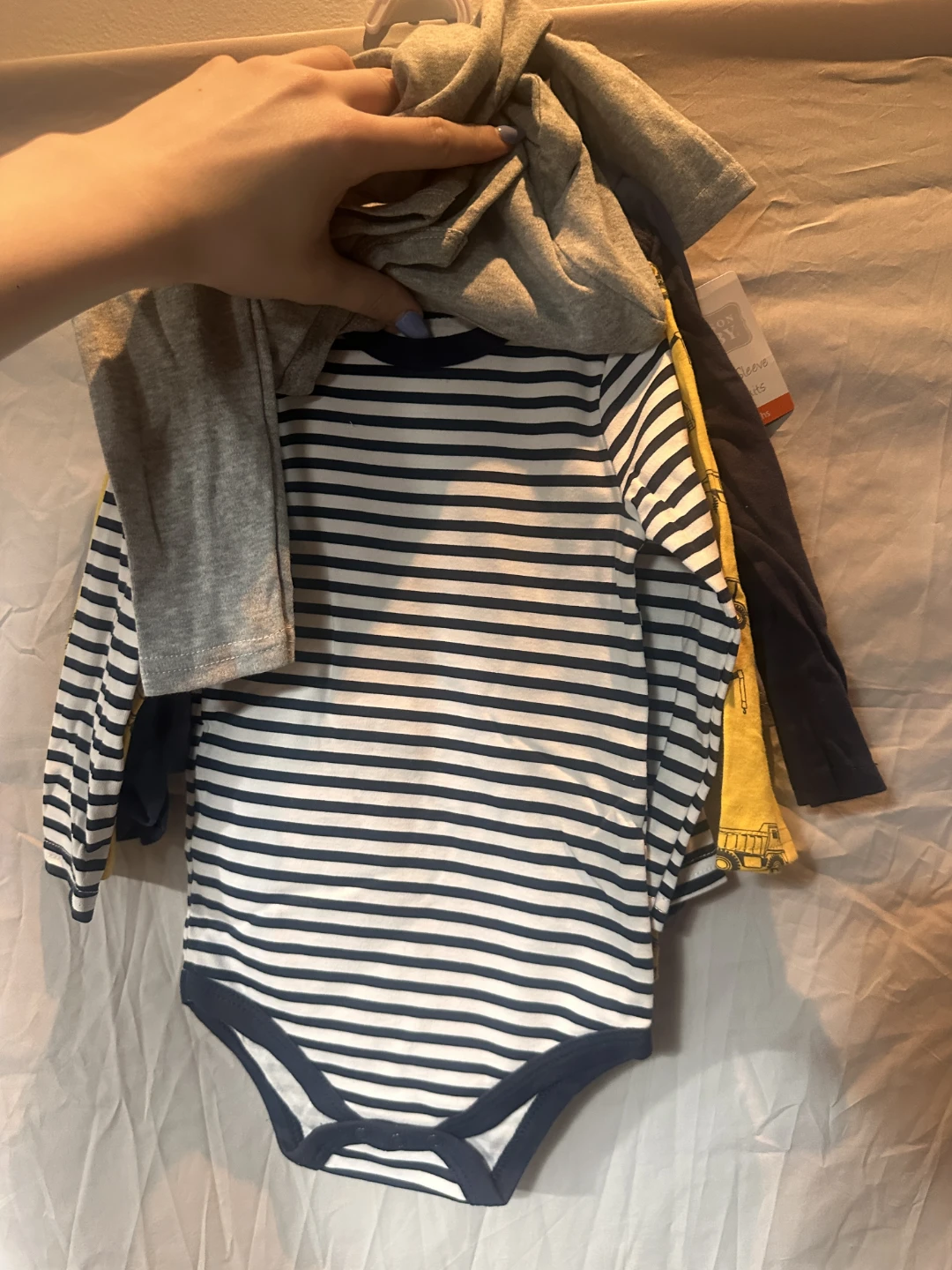Baby Boys Long Sleeve Bodysuits 5-Pack (18M) - photo 2