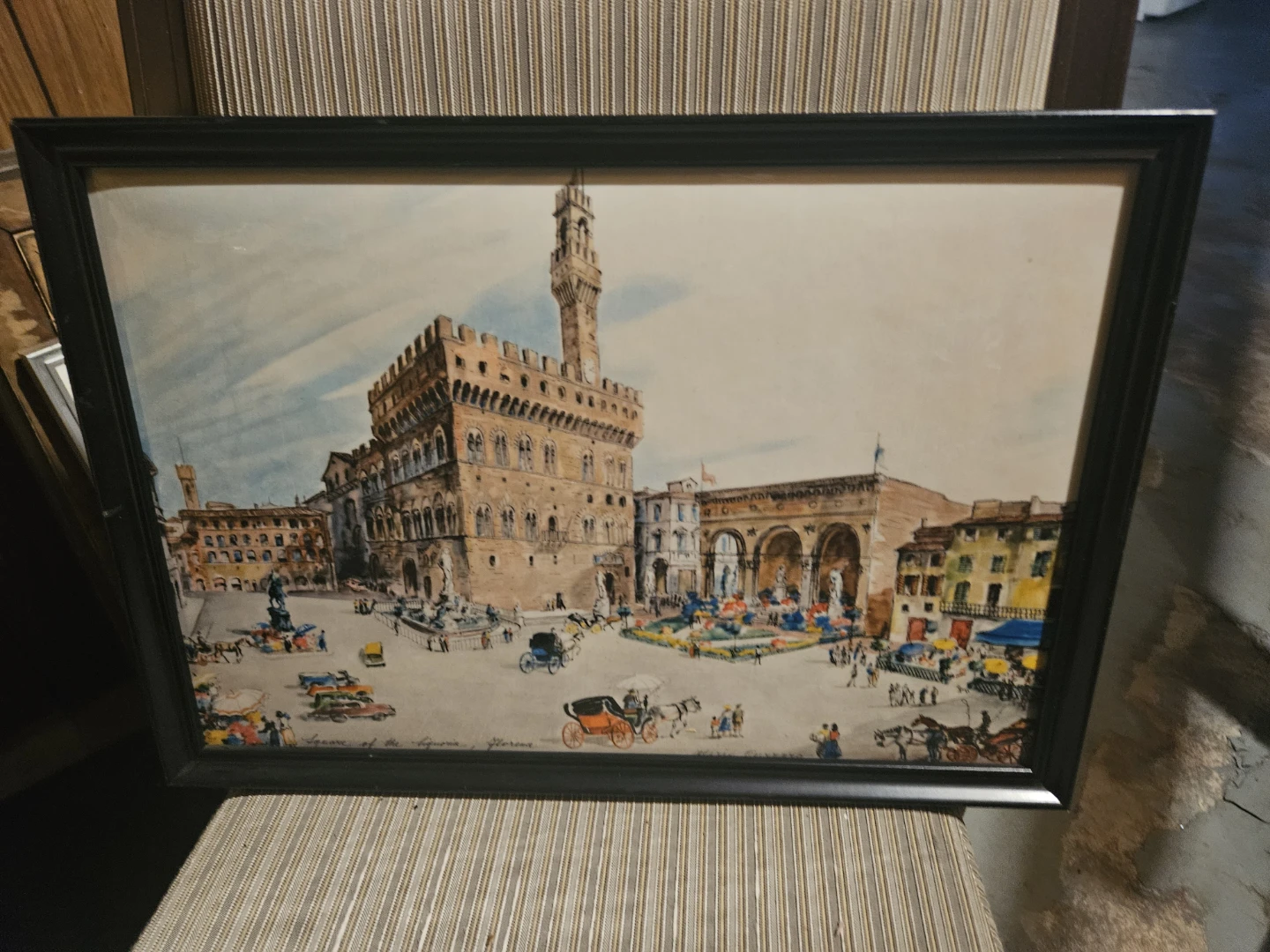 Framed Art Print of Piazza della Signoria, Florence - photo 2