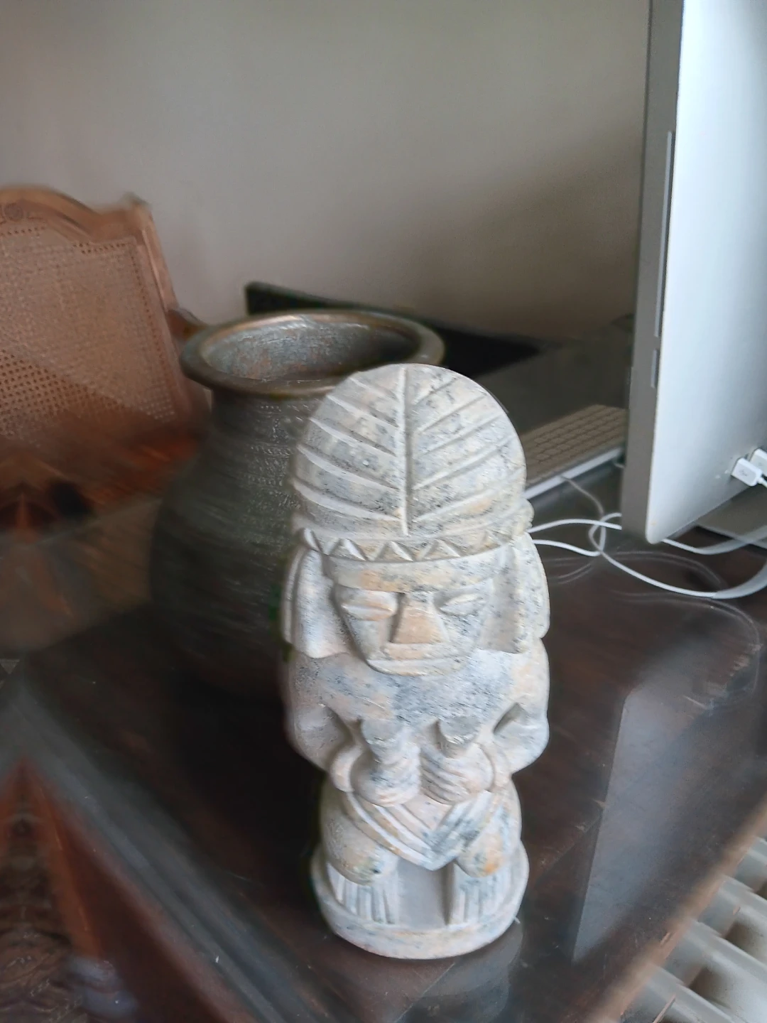 Aztec Stone Figurine Carvings - photo 3