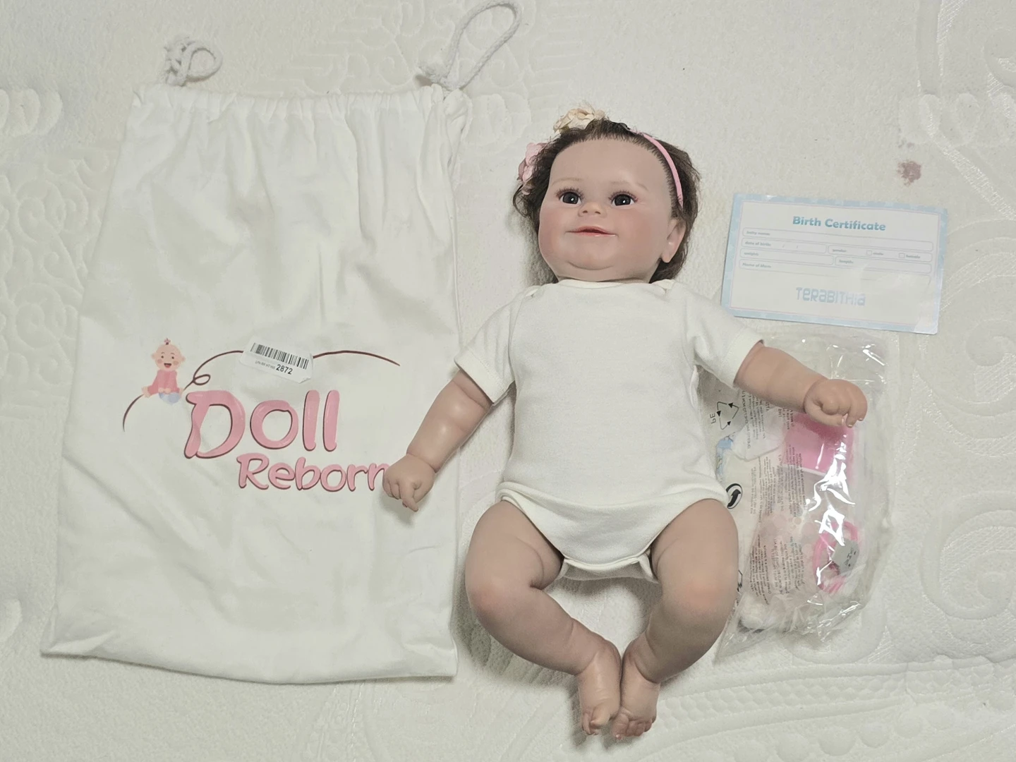Reborn Baby Doll with Birth Certificate and Accessories - photo 3