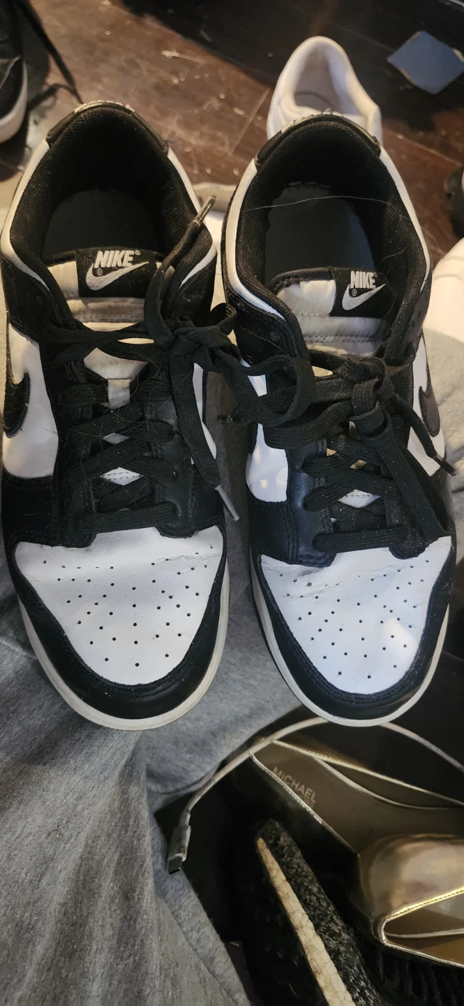 Nike Dunk Low Black White Sneakers - photo 2