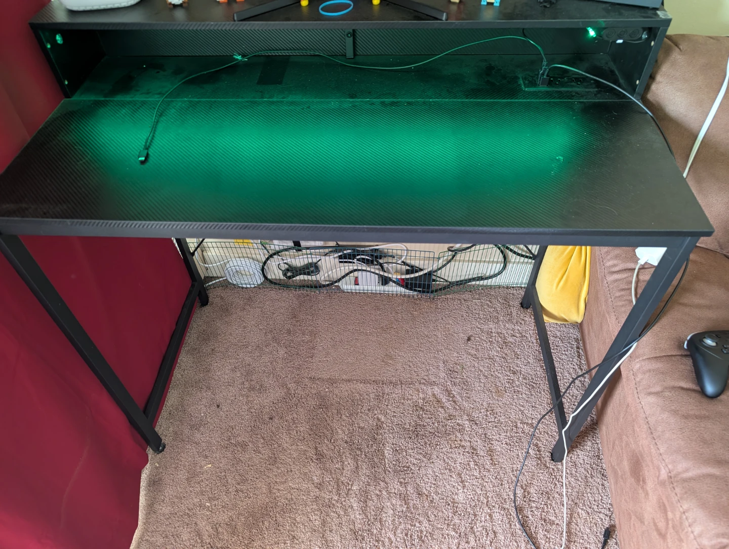 Gaming Desk with LED Lighting