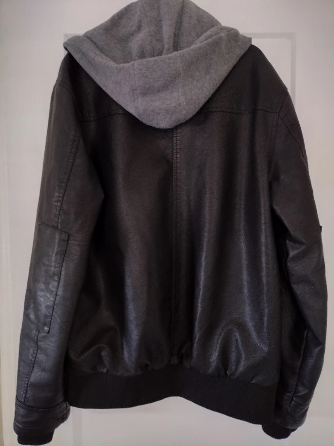 Wantdo Faux Leather Jacket with Hood Size S - photo 3