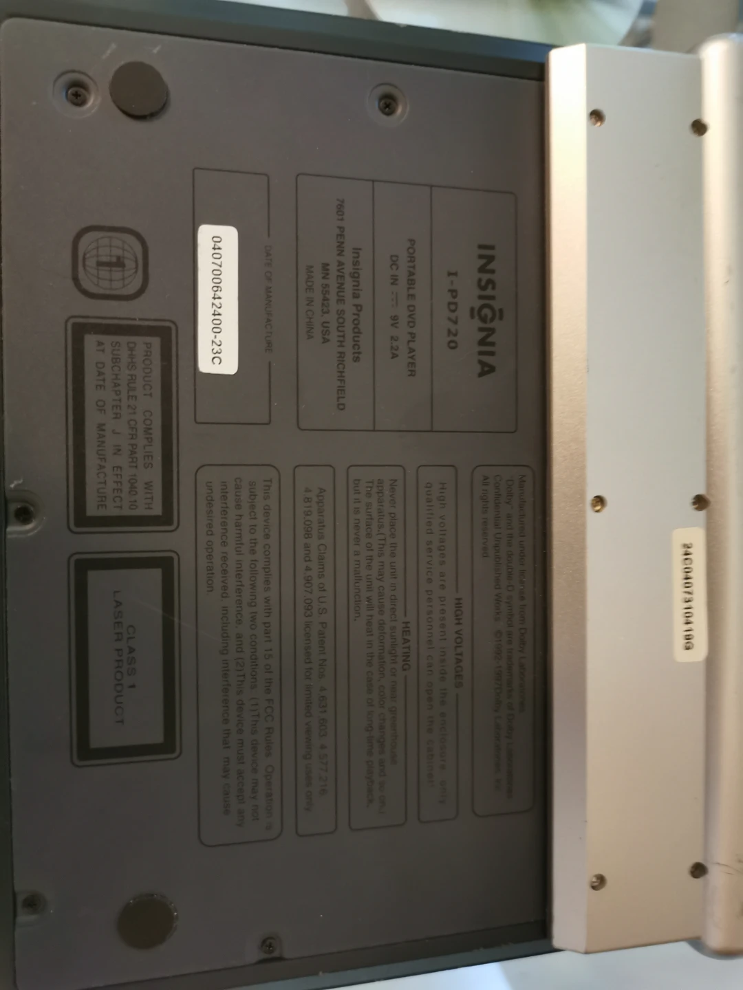Portable DVD Player - Insignia - 9 - photo 3