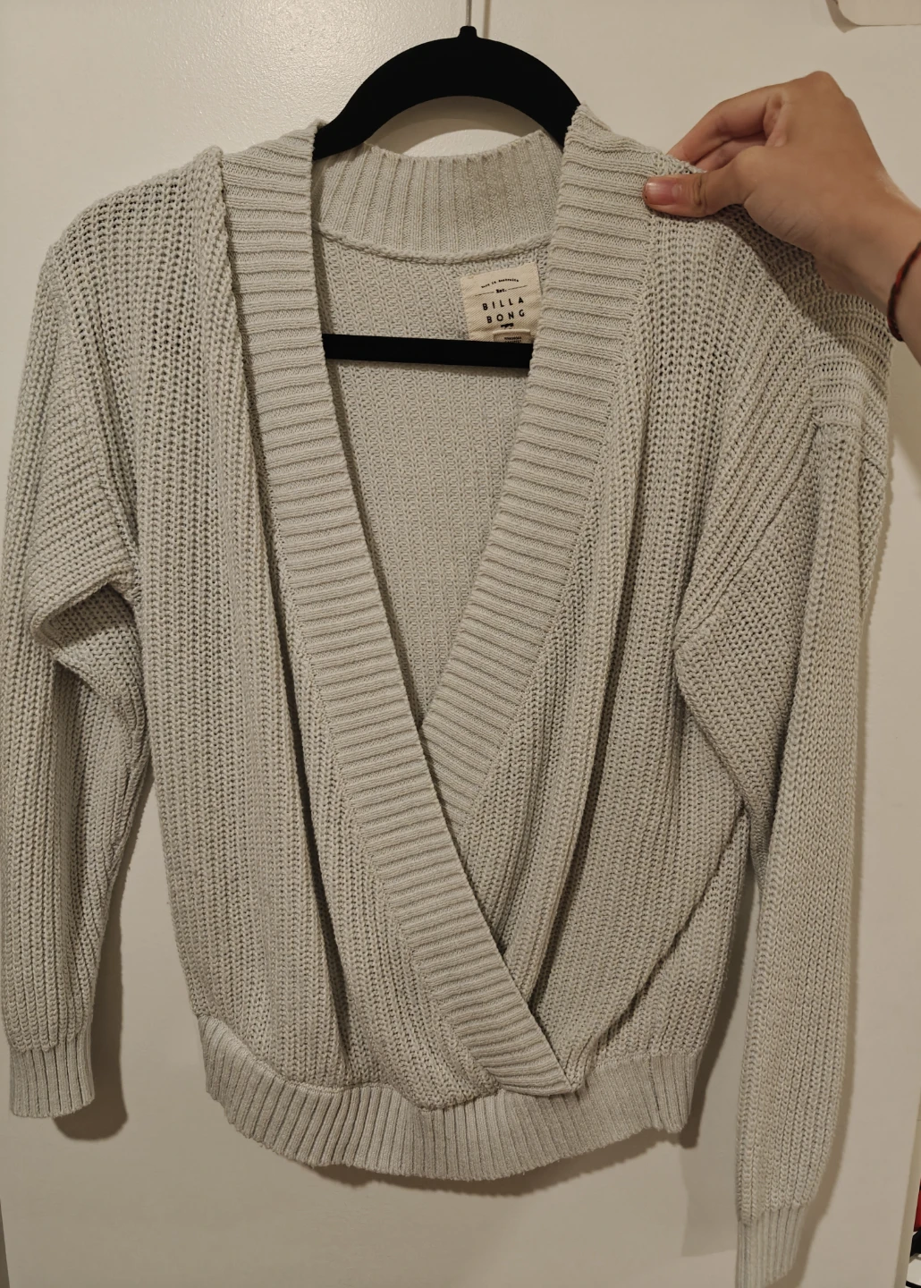 Billabong Blue/Grey Knit Wrap Sweater