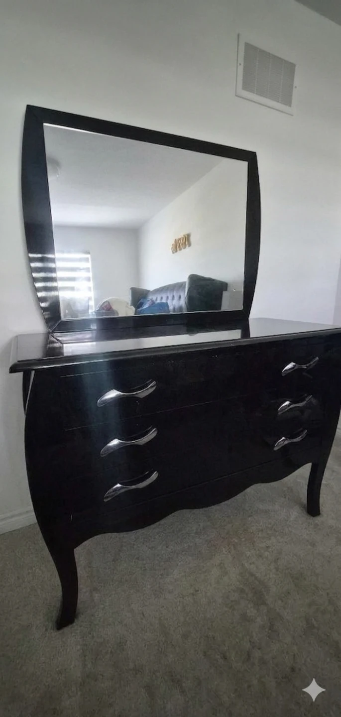 4-Pc Queen Bedroom Set – Black – MUST GO ASAP - photo 3