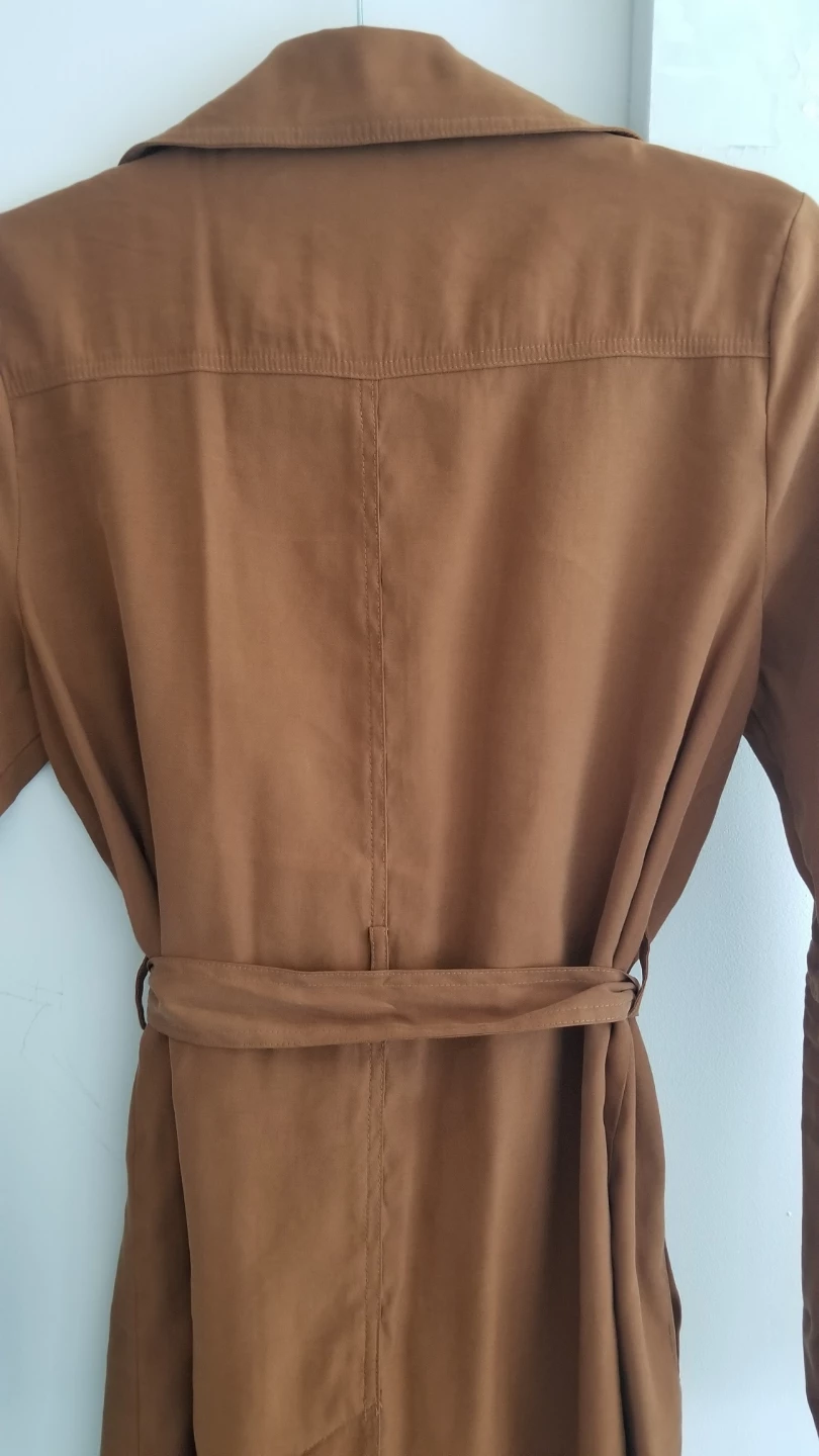 Forever 21 Brown Double-Breasted  Coat. Women's Size M - photo 3