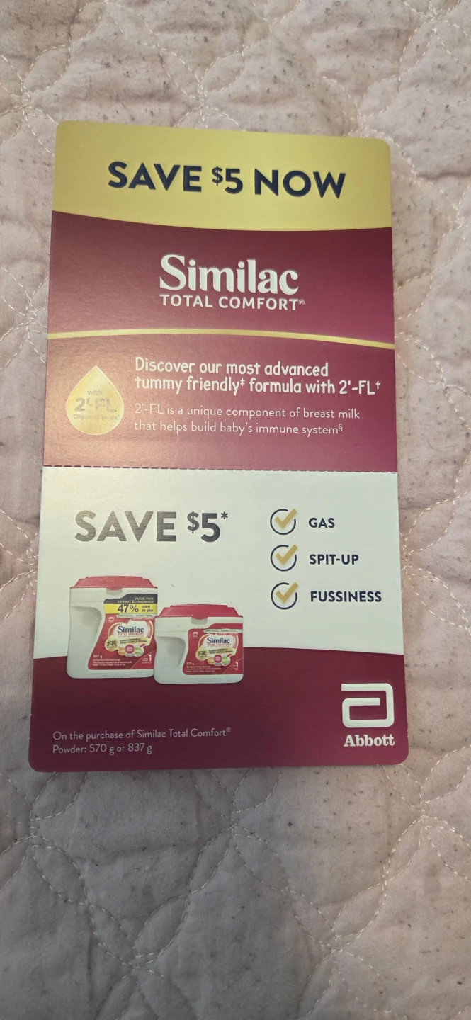 Similac Total Comfort Formula Coupons