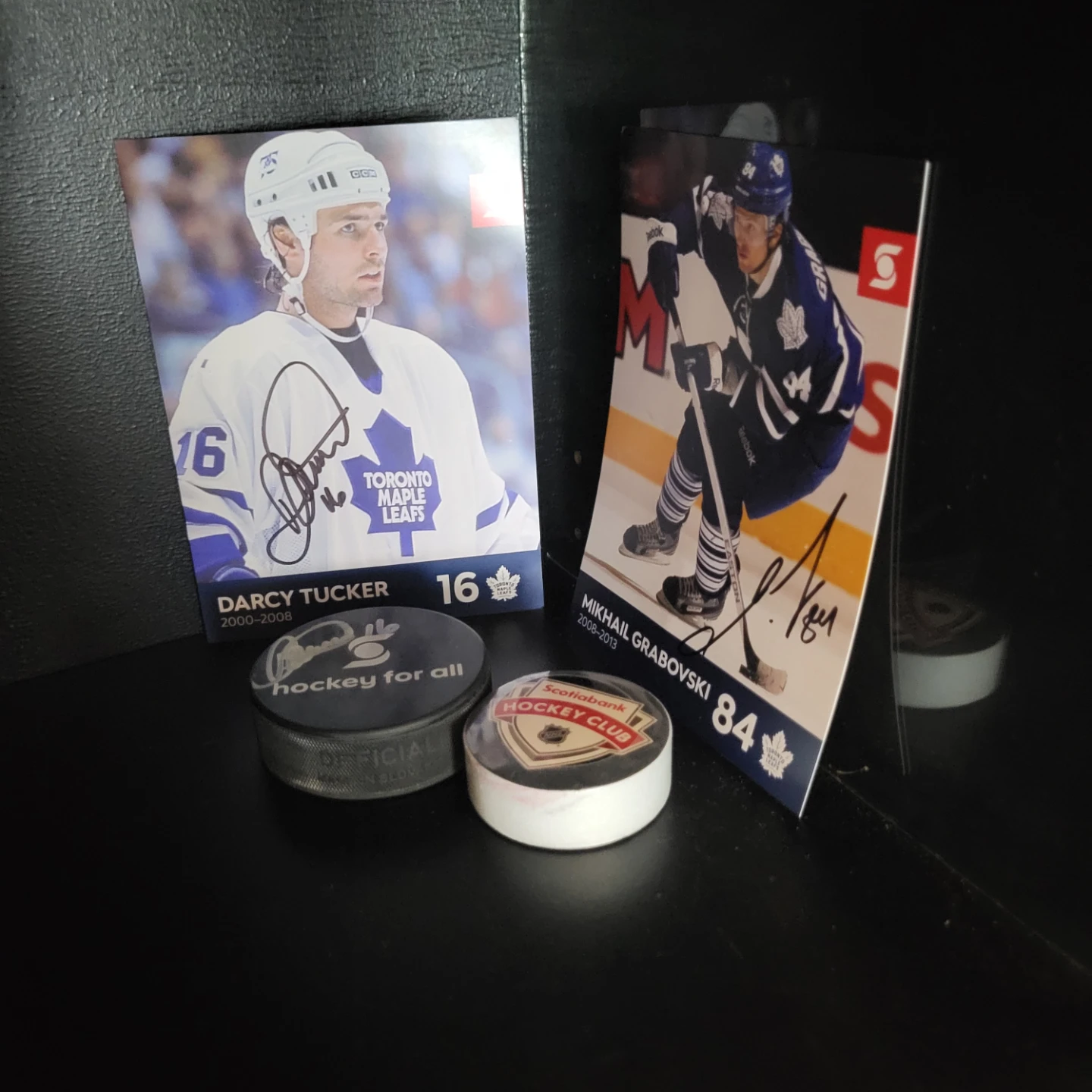 Toronto Maple Leaf signed cards