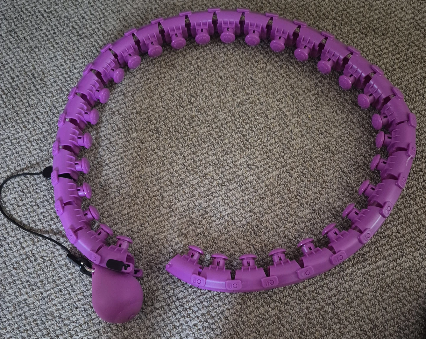 Purple Adjustable Fitness Hula Hoop