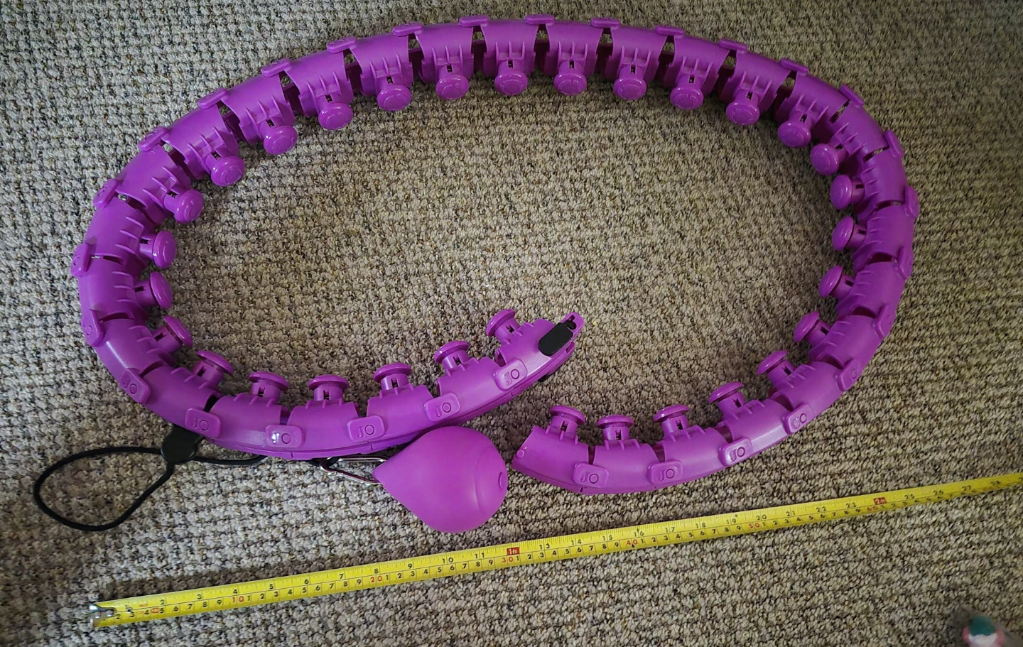 Purple Adjustable Fitness Hula Hoop - photo 2